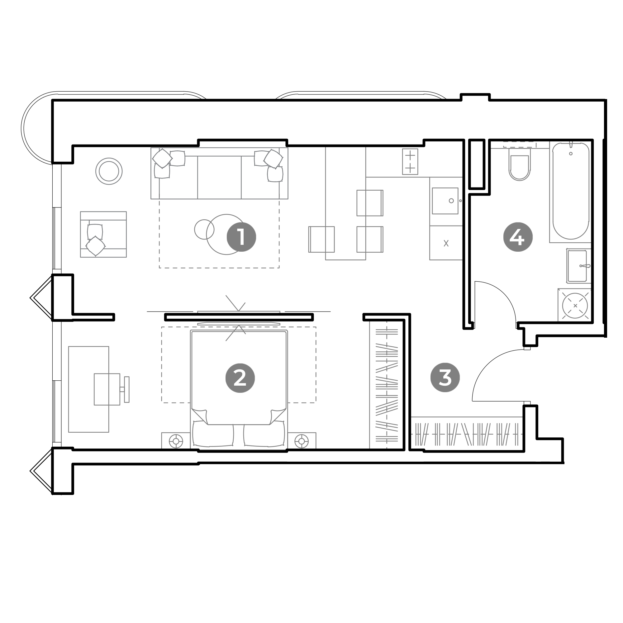 2 комн. квартира, 45.8 м², 2 этаж 