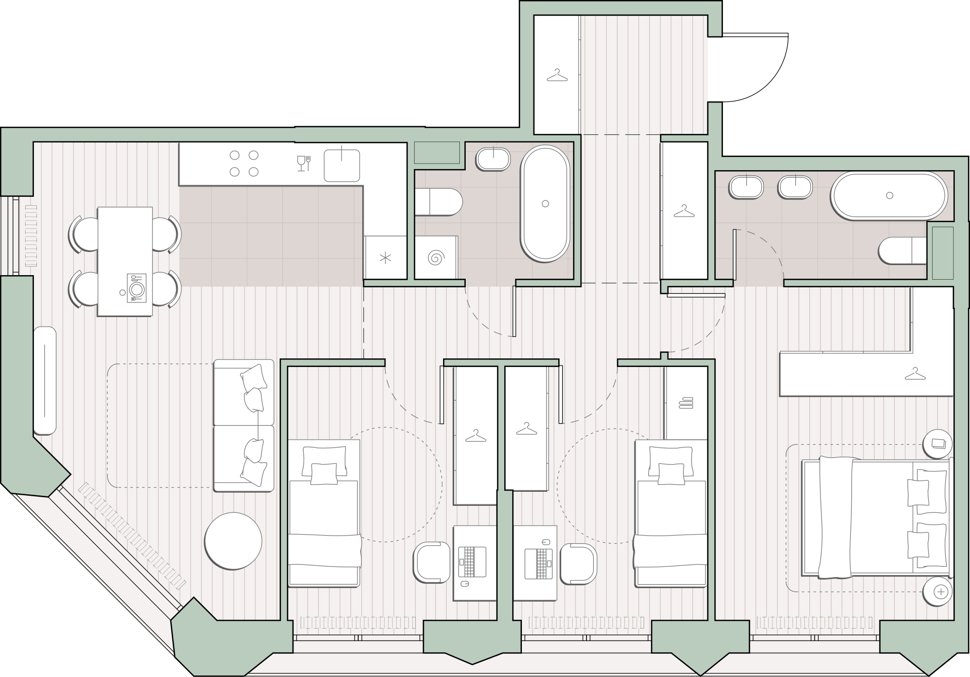 3 комн. квартира, 79.7 м², 2 этаж  (из 13)