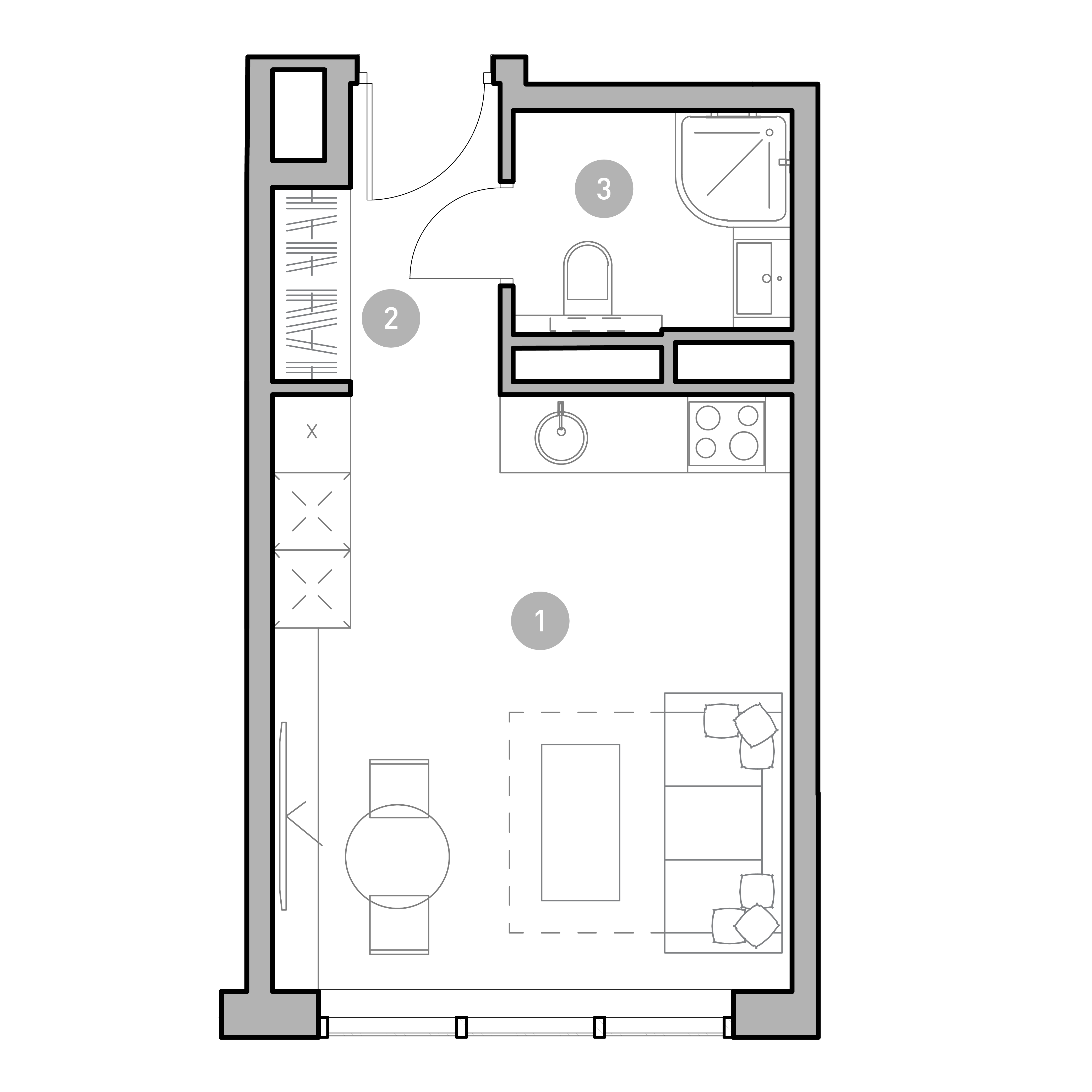студия, 25.9 м², 18 этаж 