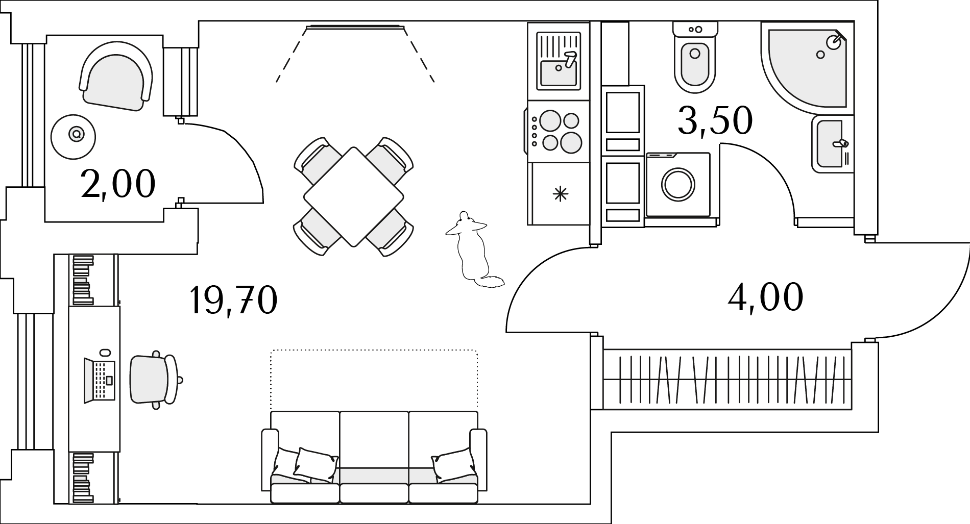 студия, 28.2 м², 10 этаж 