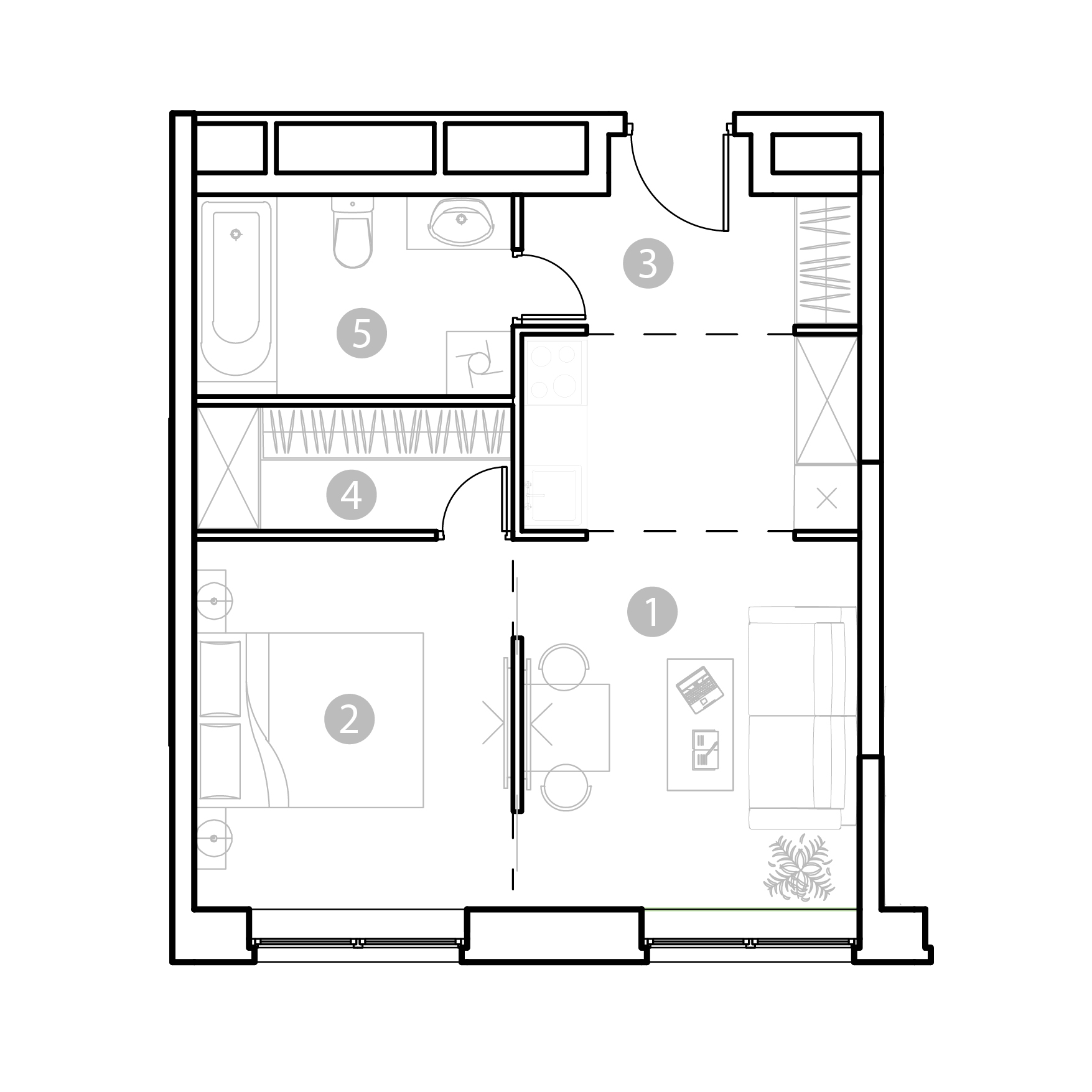 2 комн. квартира, 40.4 м², 15 этаж 