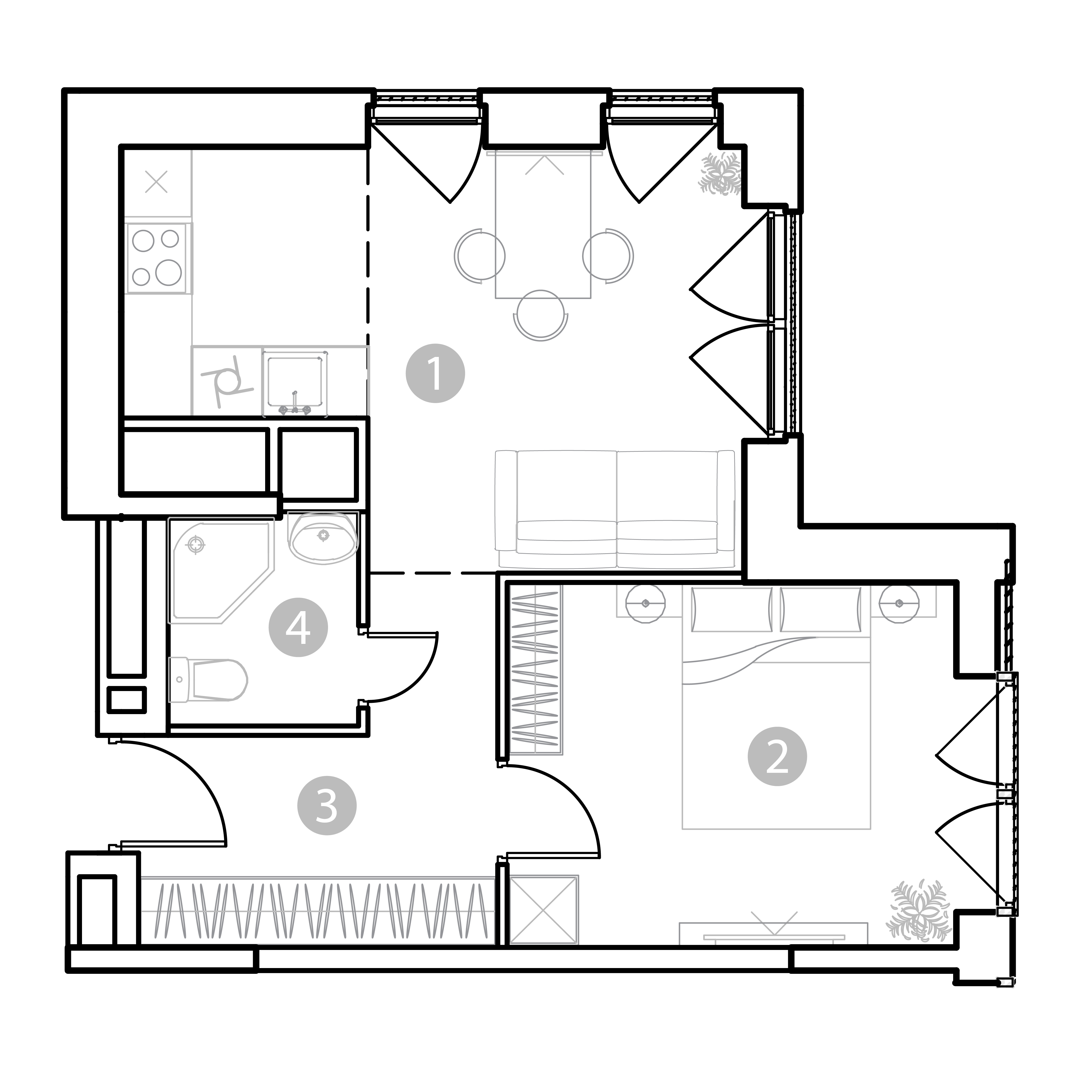 2 комн. квартира, 39.8 м², 16 этаж 