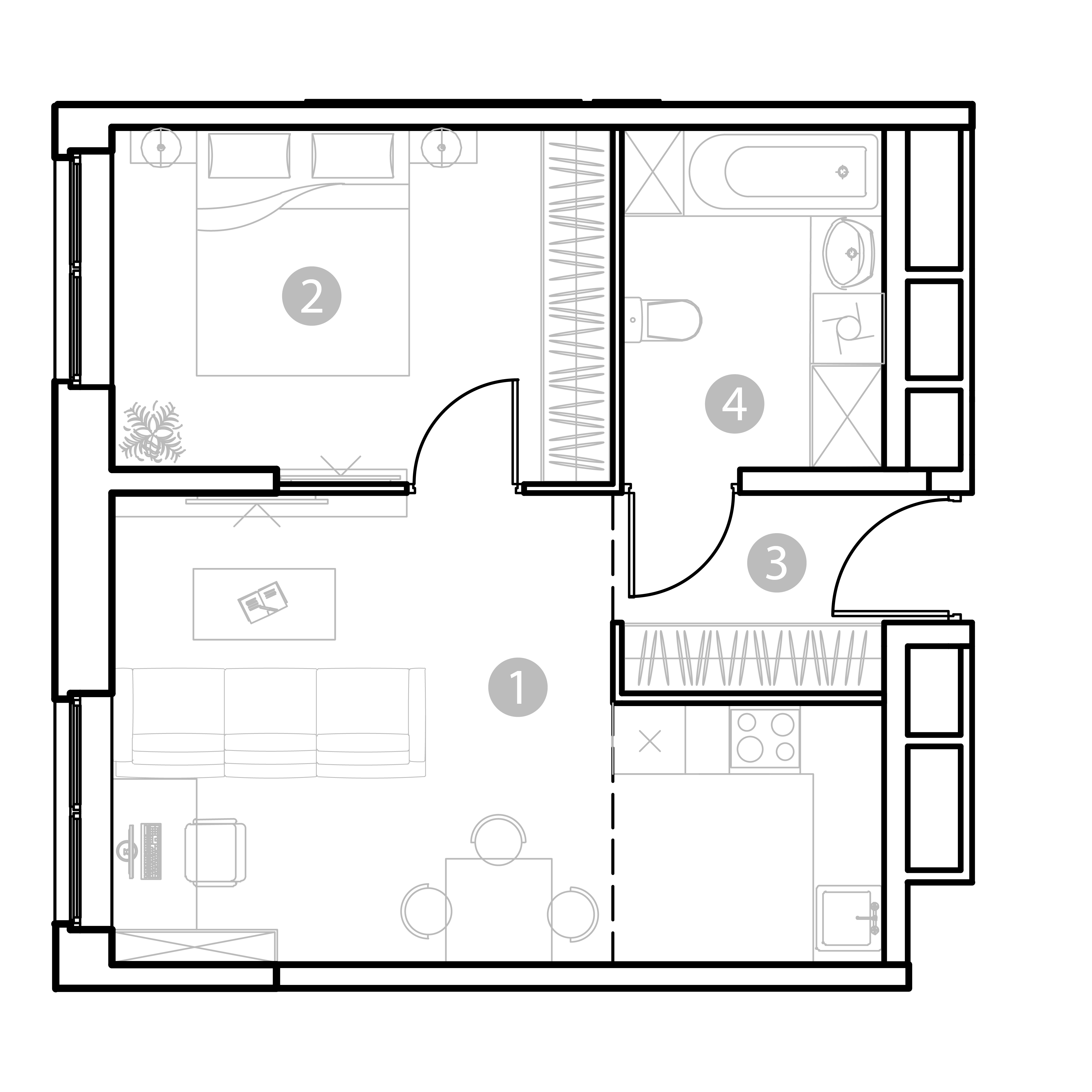 2 комн. квартира, 46.6 м², 9 этаж 