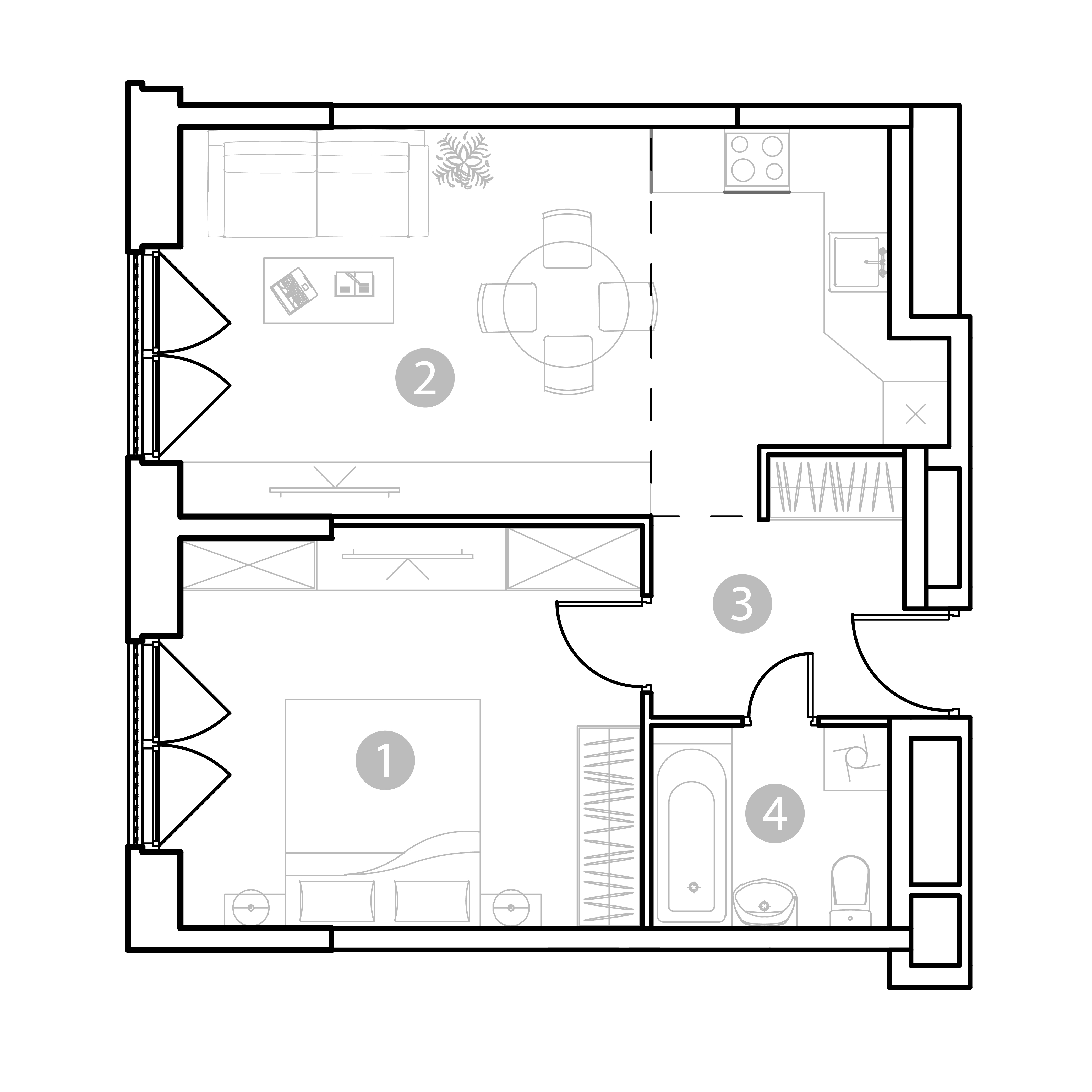 2 комн. квартира, 50 м², 7 этаж 