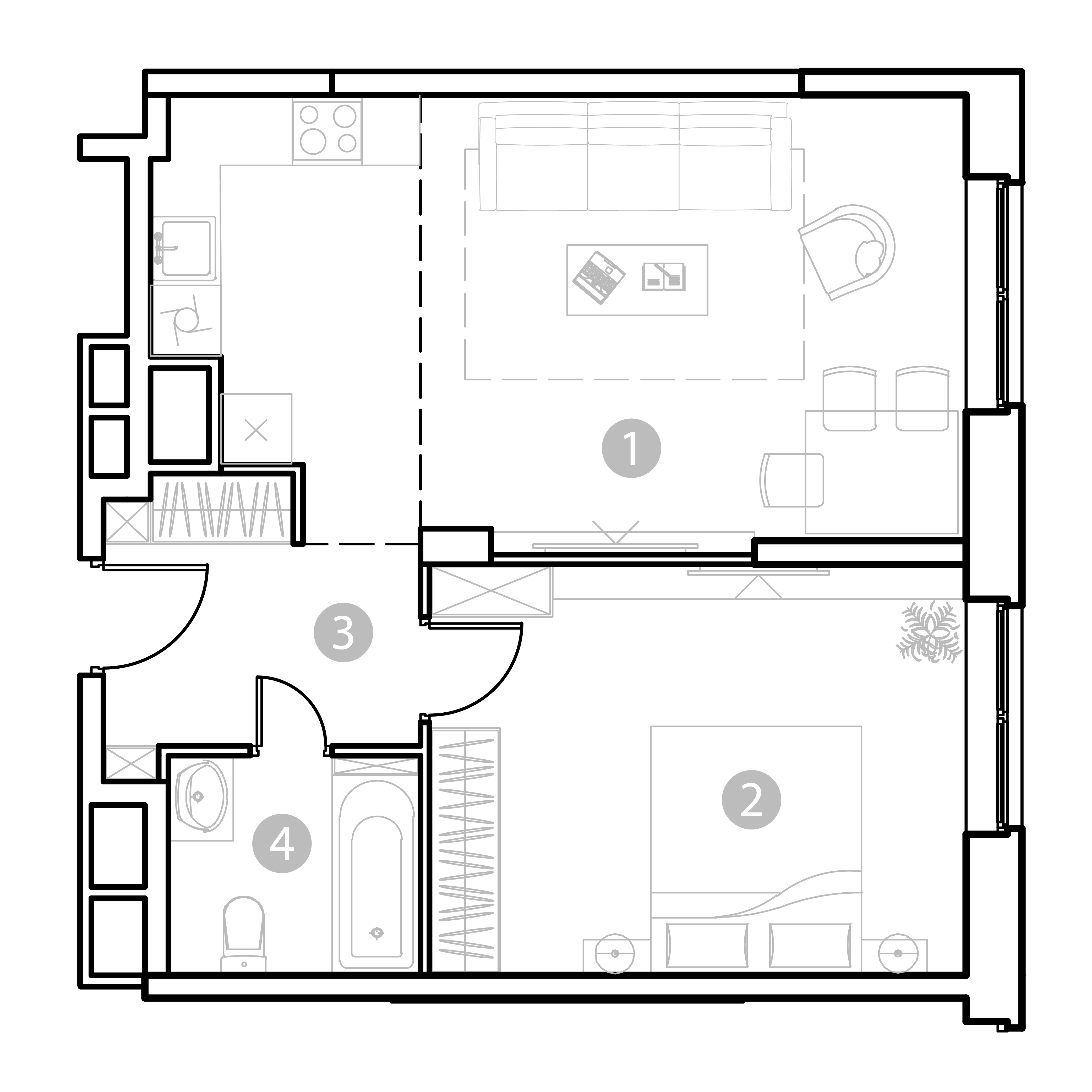 2 комн. квартира, 52.2 м², 9 этаж 