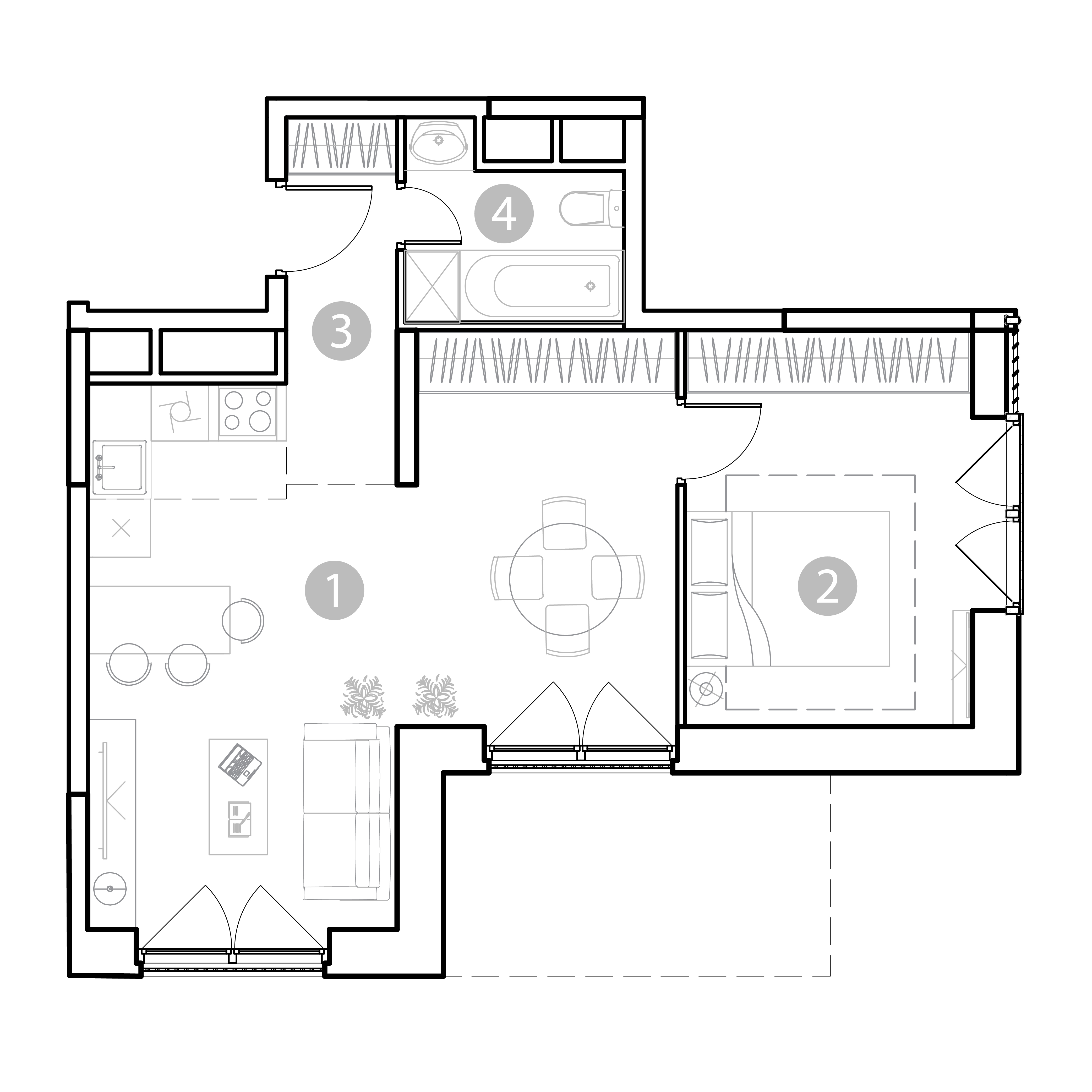 2 комн. квартира, 50.8 м², 15 этаж 