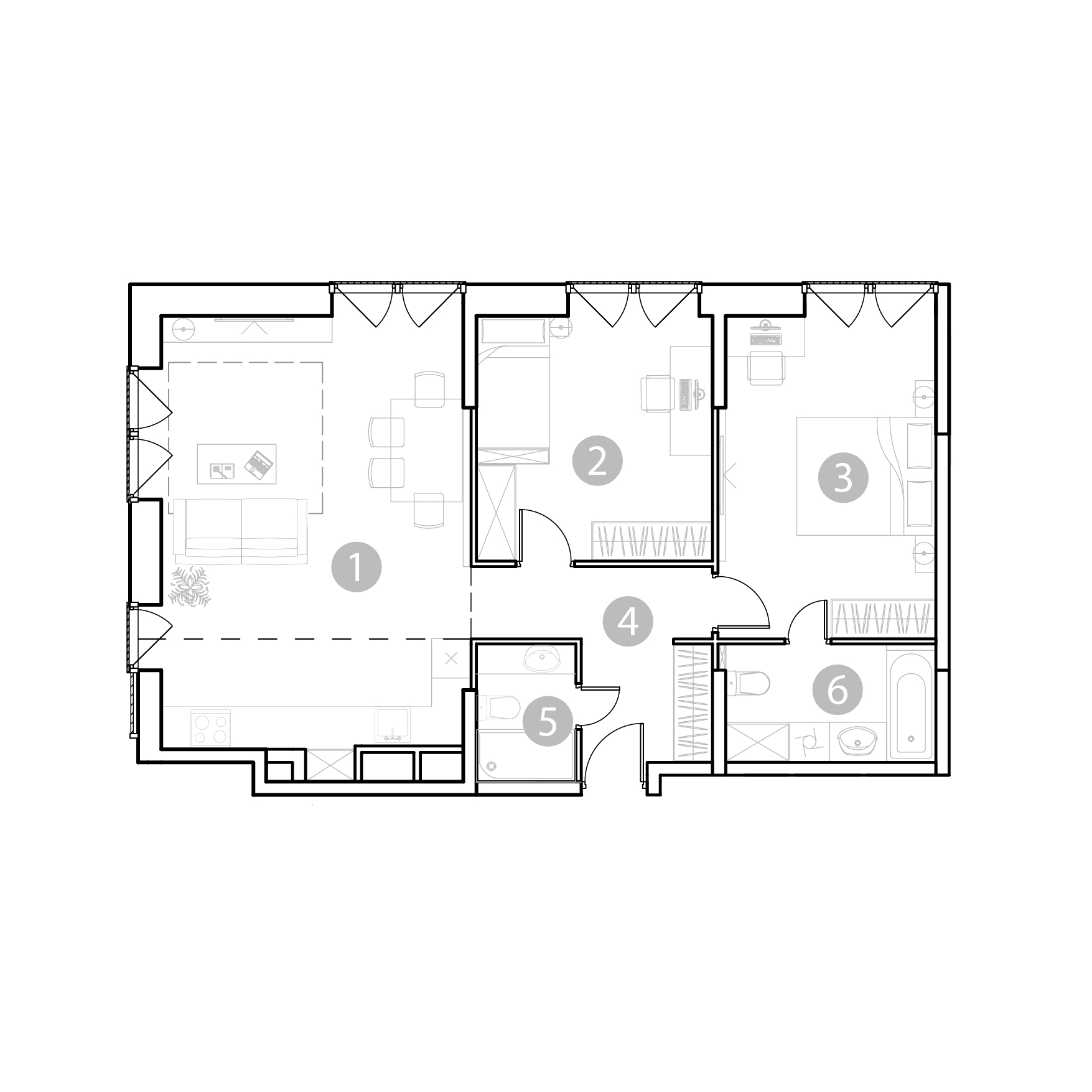 3 комн. квартира, 81 м², 9 этаж 