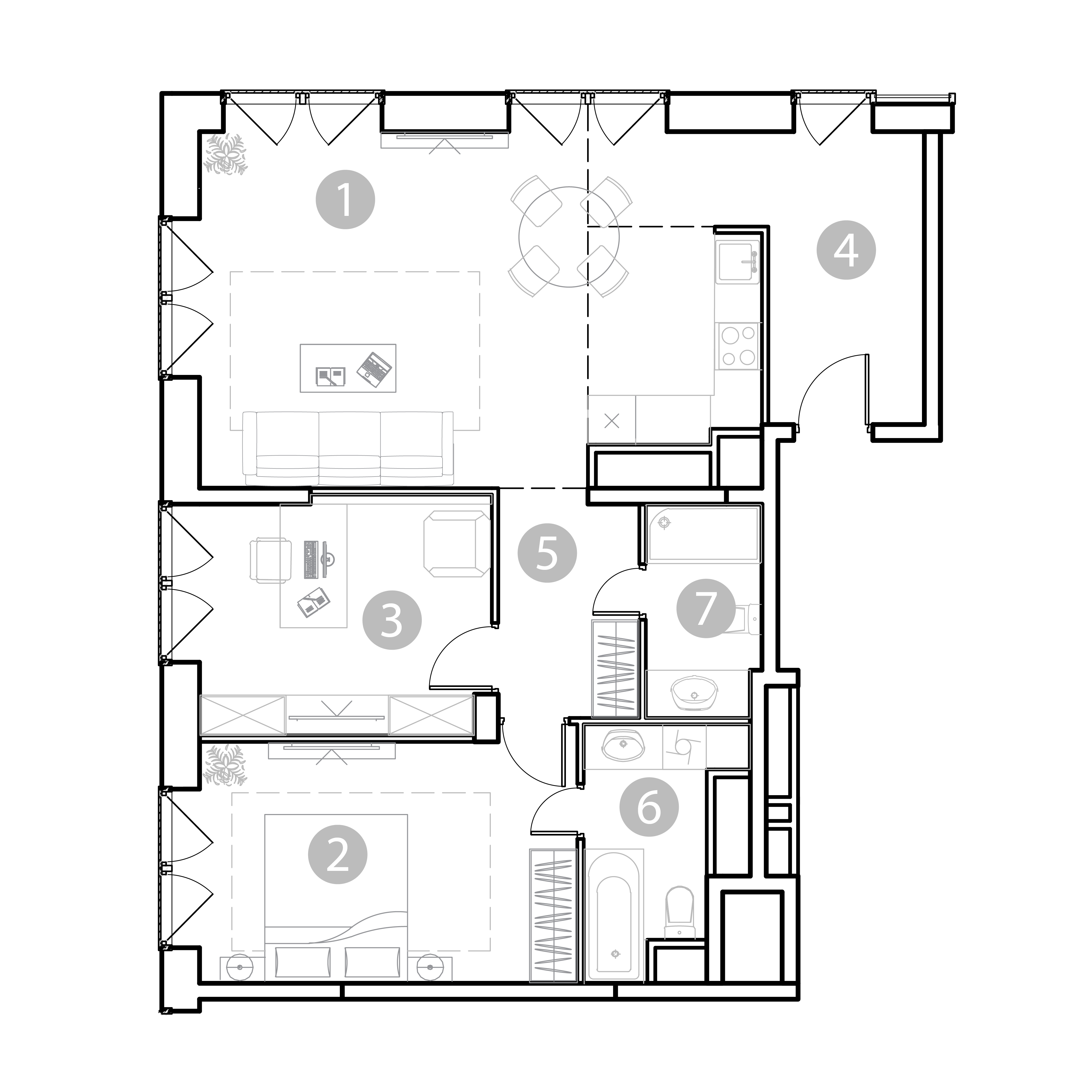 3 комн. квартира, 81.4 м², 16 этаж 