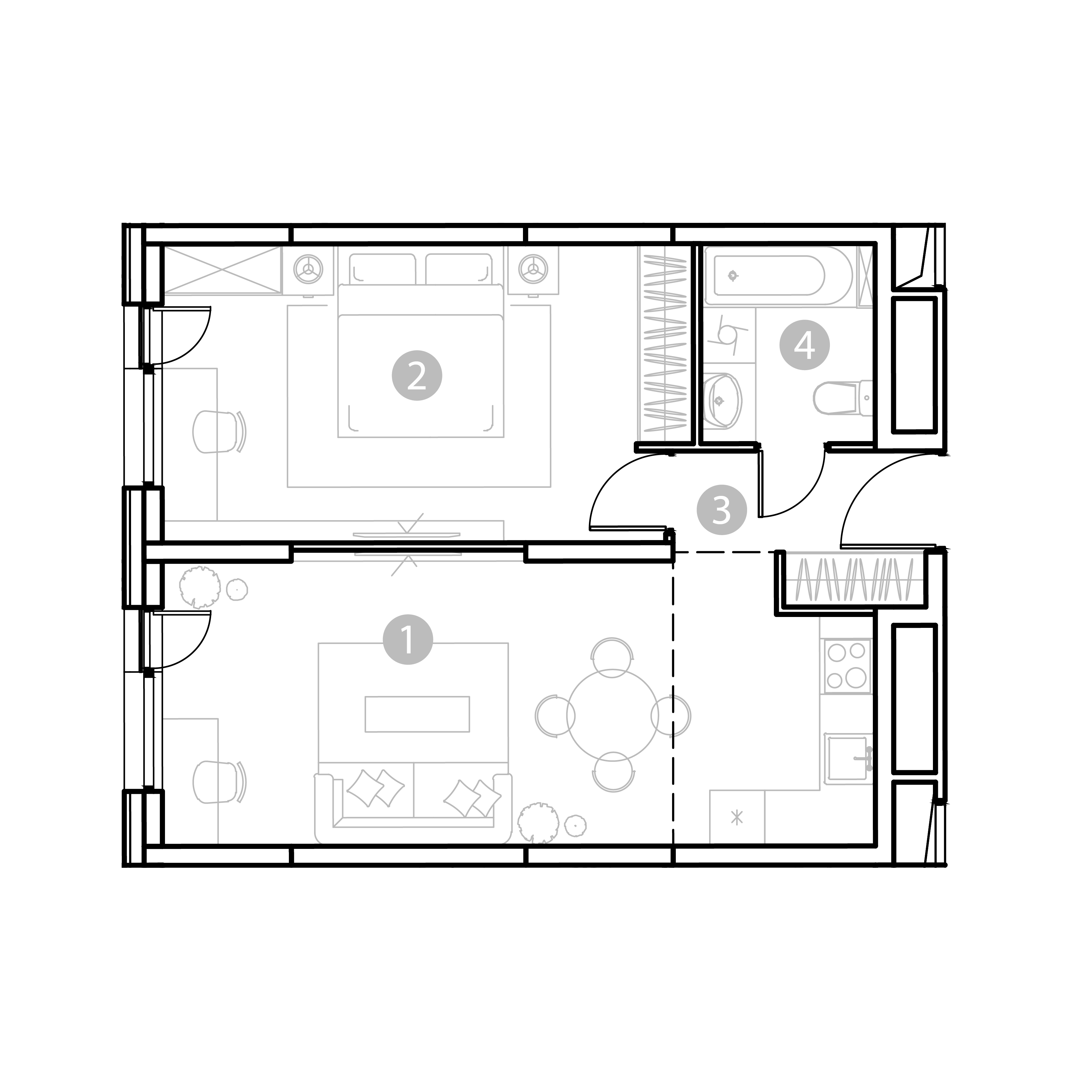 2 комн. квартира, 50.1 м², 11 этаж 