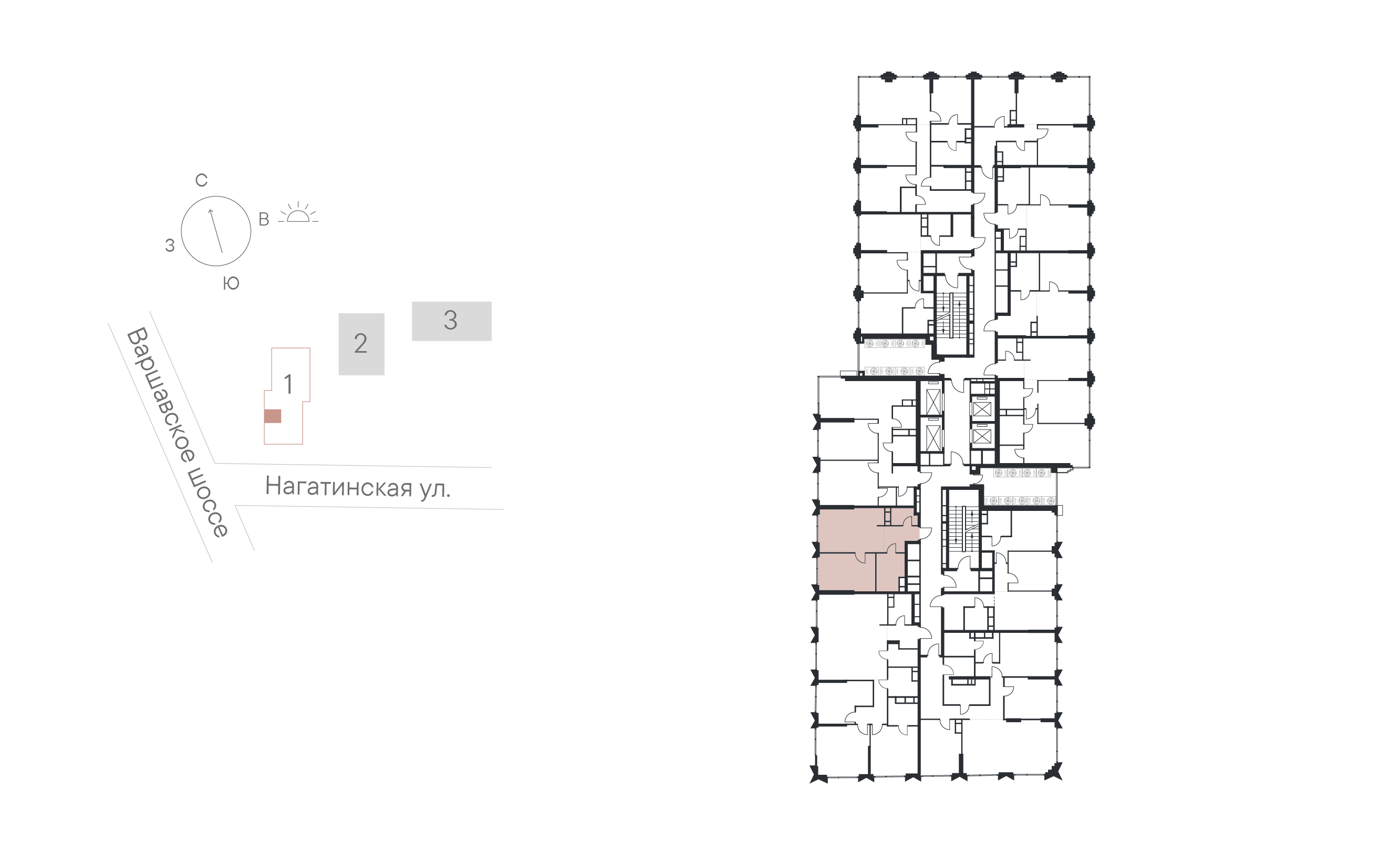 1 комн. квартира, 47 м², 27 этаж 