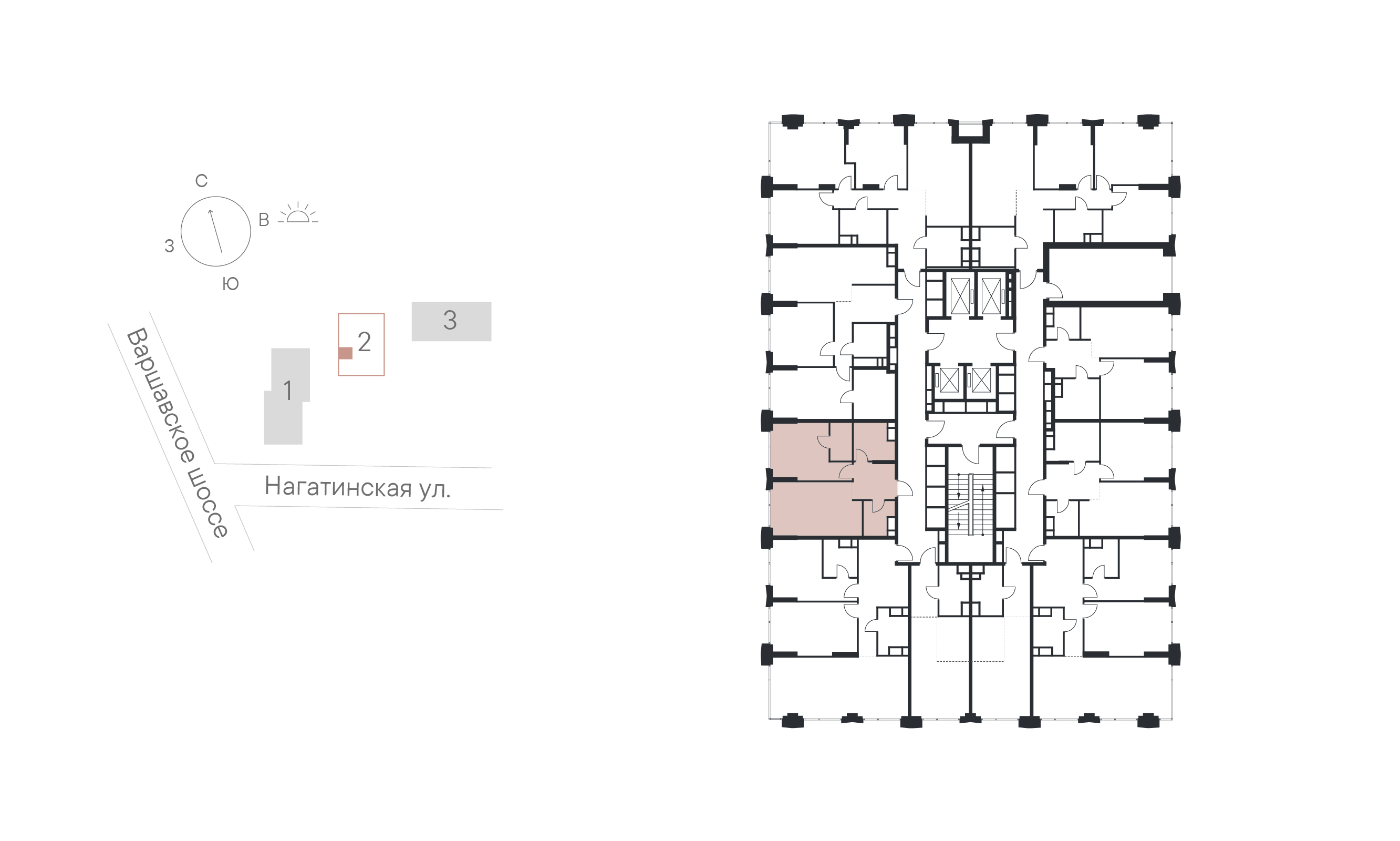 1 комн. квартира, 47 м², 21 этаж 