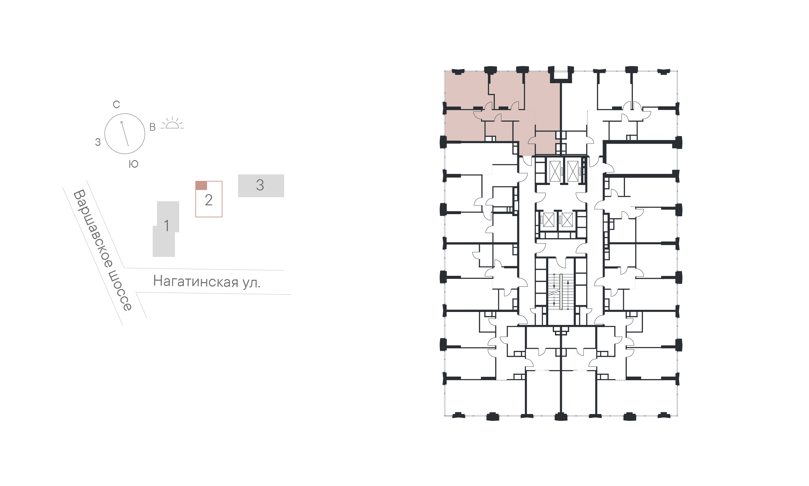 3 комн. квартира, 85 м², 27 этаж 