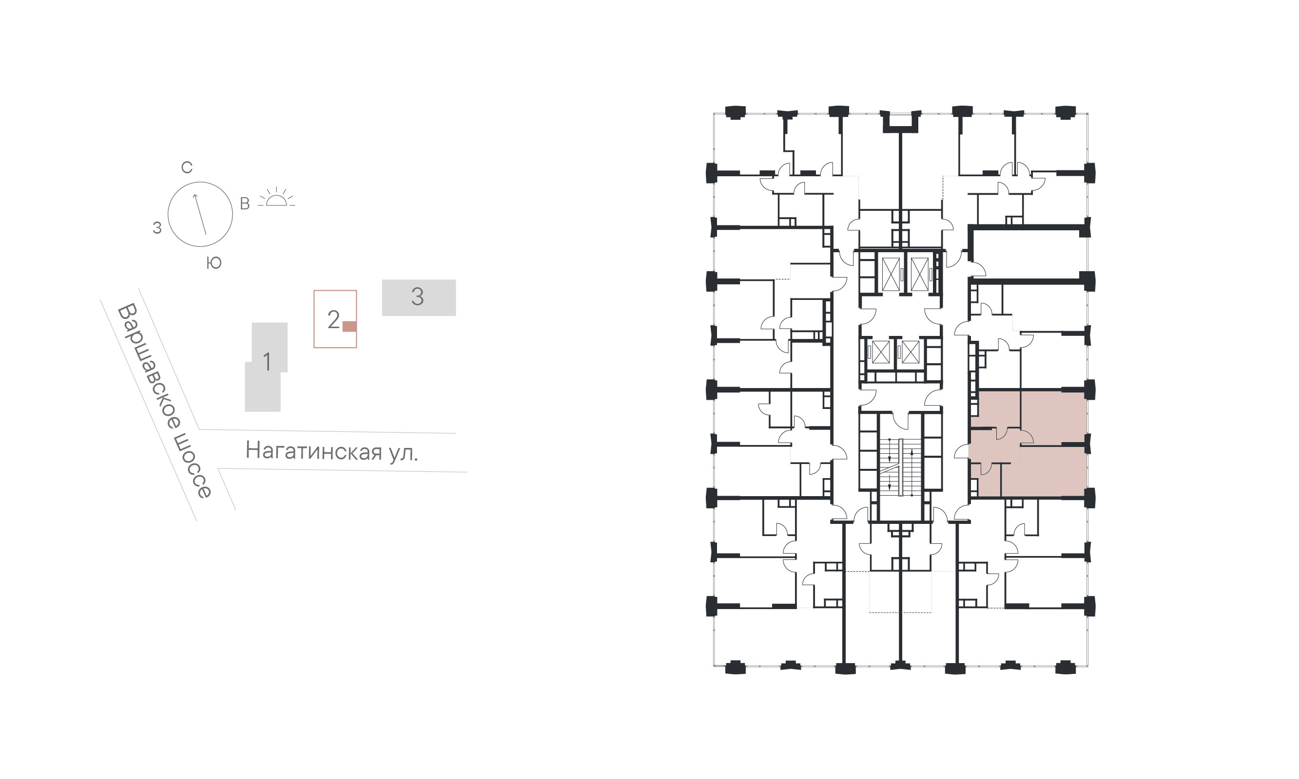 1 комн. квартира, 47 м², 16 этаж 