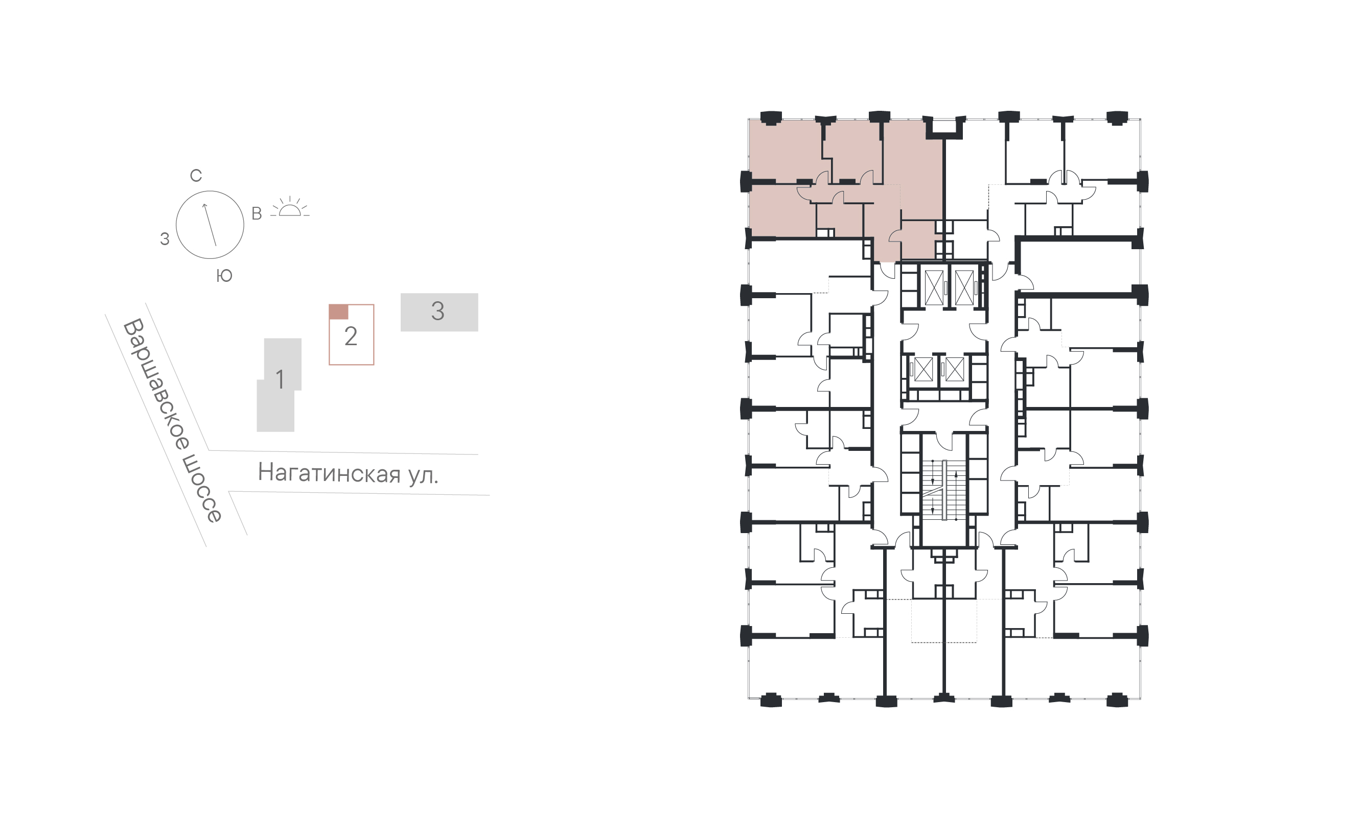3 комн. квартира, 83 м², 5 этаж 