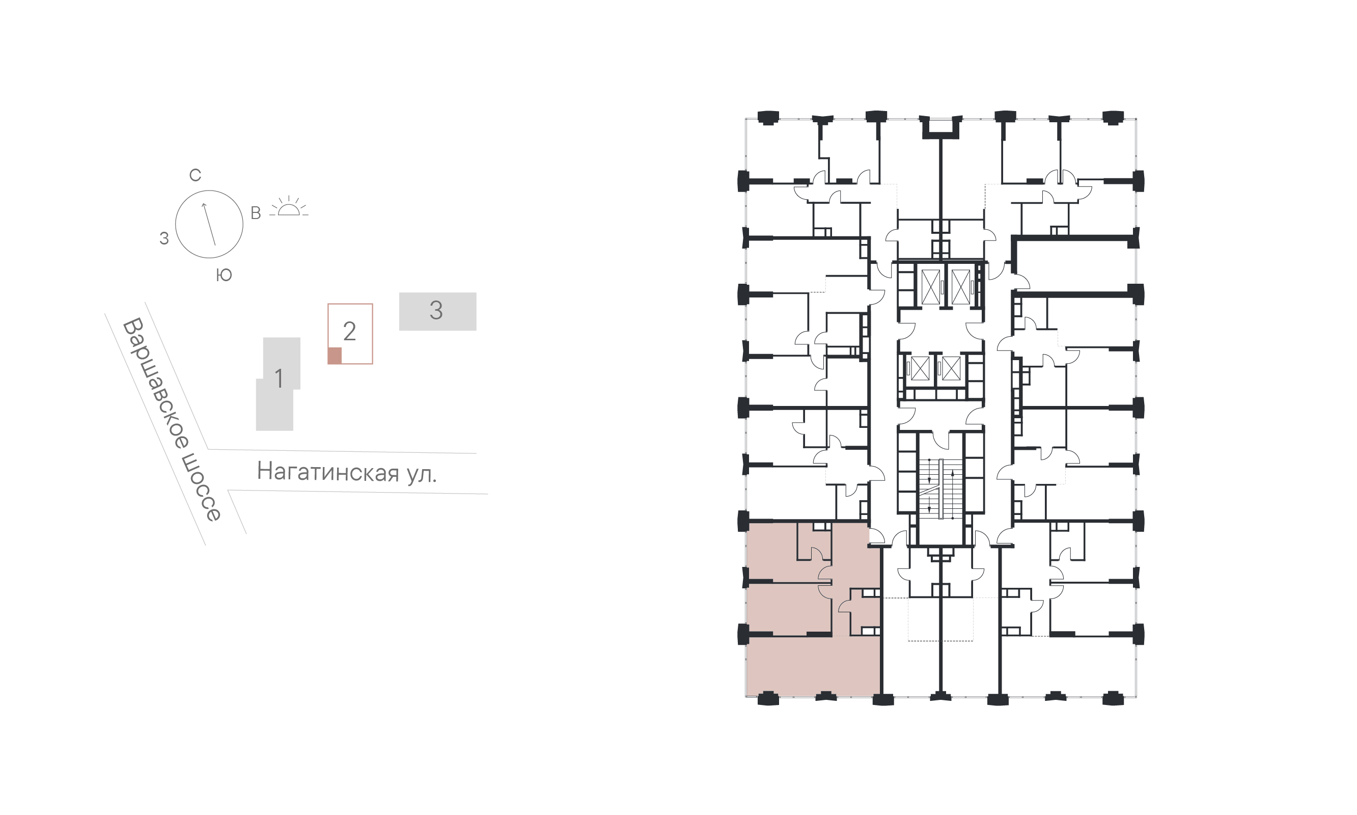 2 комн. квартира, 80 м², 5 этаж 