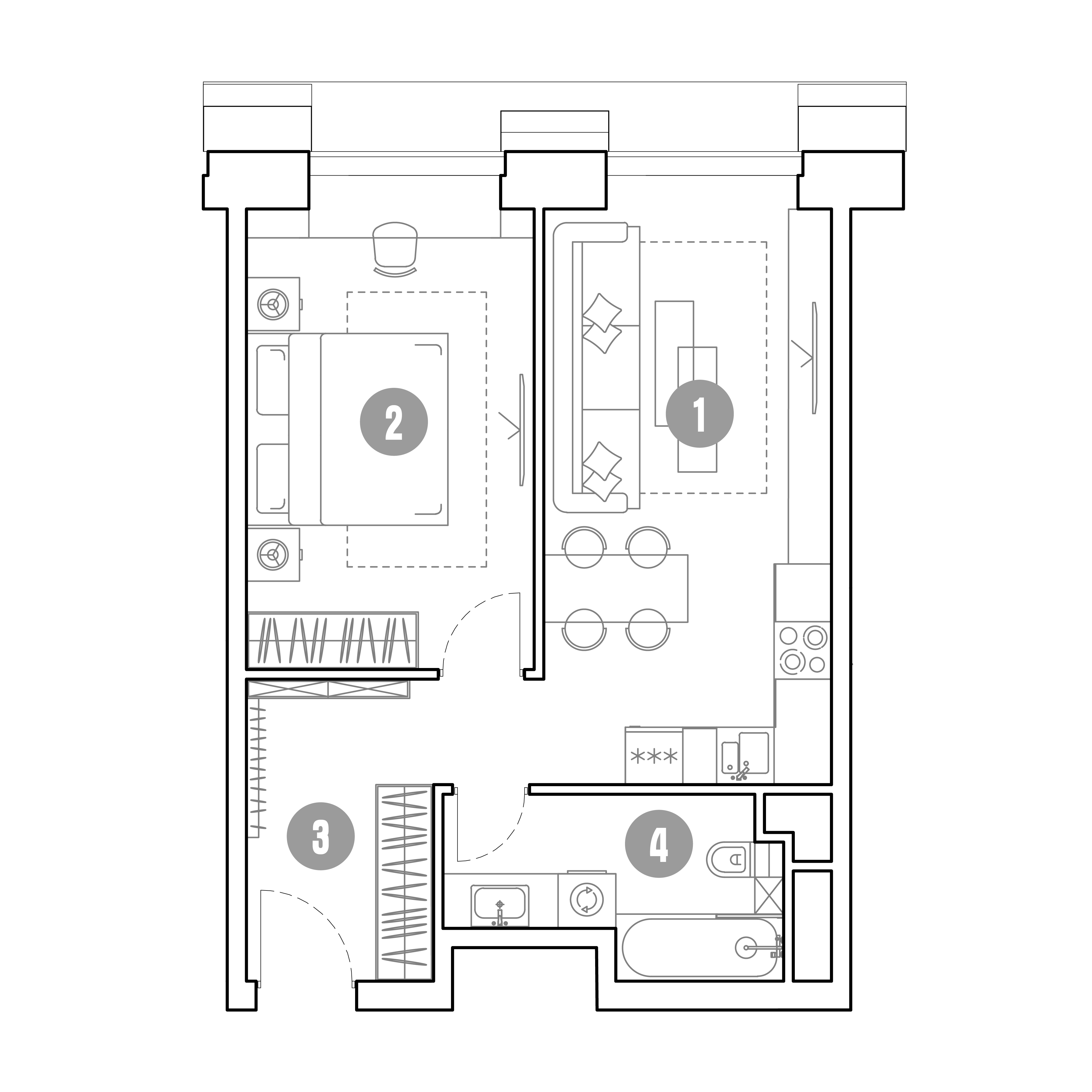 2 комн. квартира, 47 м², 8 этаж 