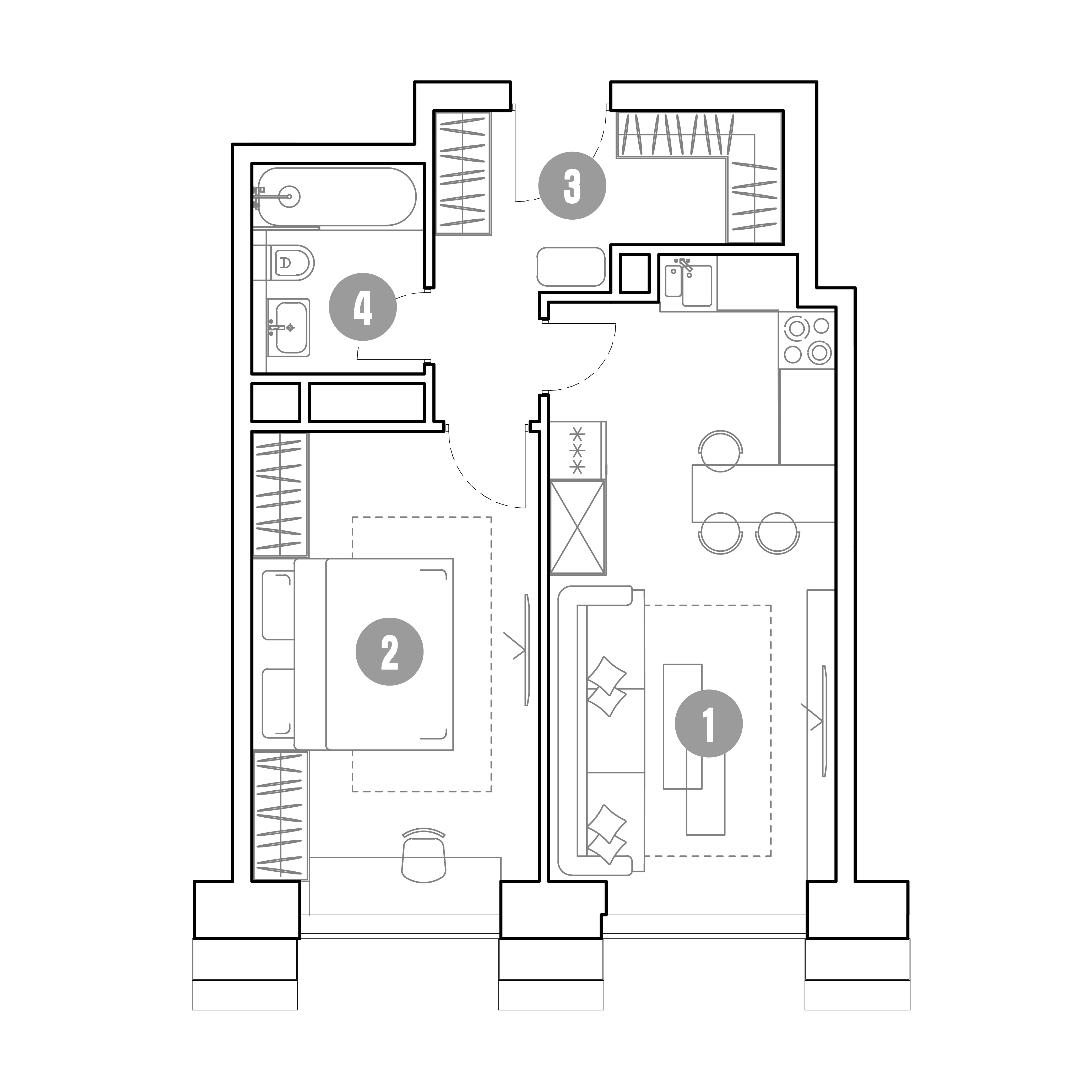 2 комн. квартира, 46.1 м², 8 этаж 