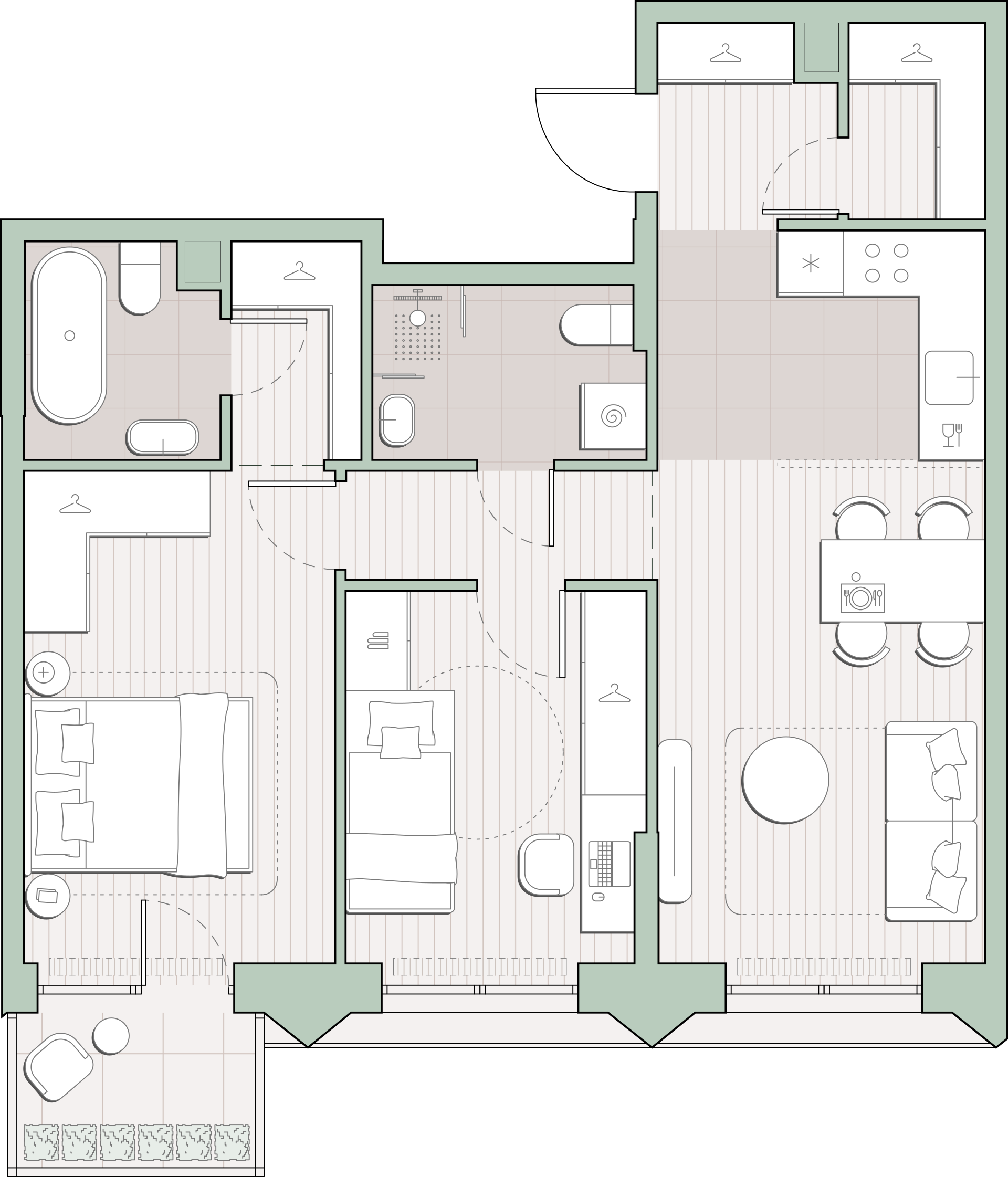 2 комн. квартира, 60.8 м², 5 этаж  (из 13)