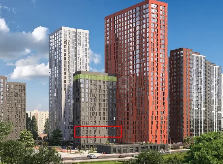 1 комн. квартира, 33.2 м², 4 этаж 