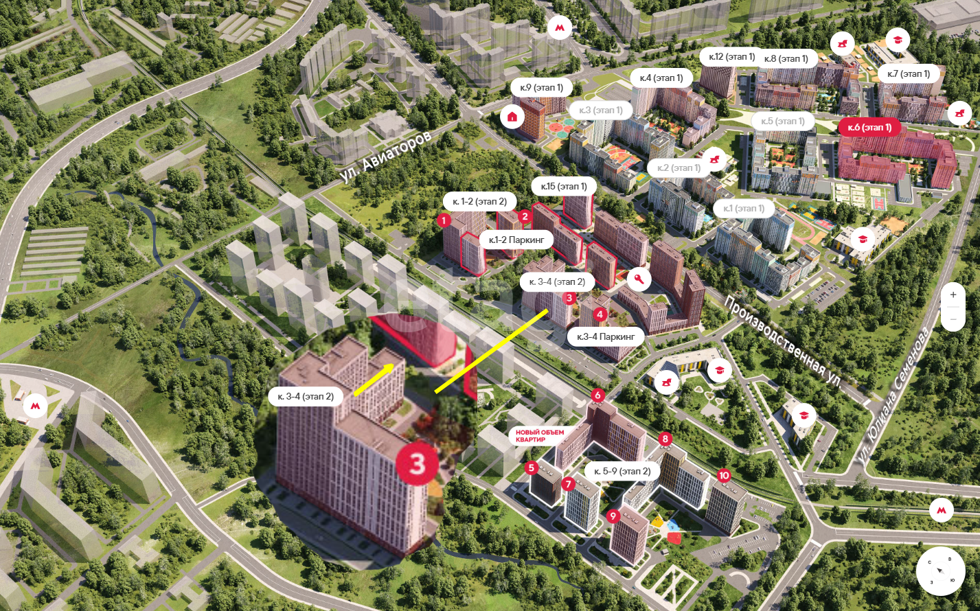 студия, 20.5 м², 9 этаж 