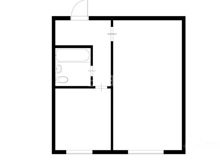 1 комн. квартира, 32.6 м², 2 этаж 