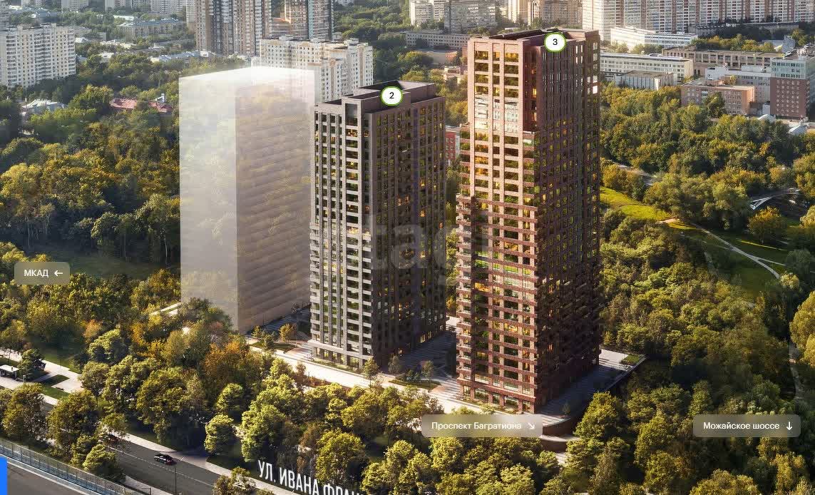 1 комн. квартира, 34.5 м², 18 этаж 