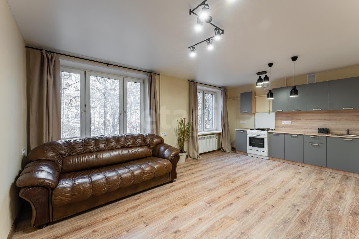2 комн. квартира, 46.9 м², 1 этаж 