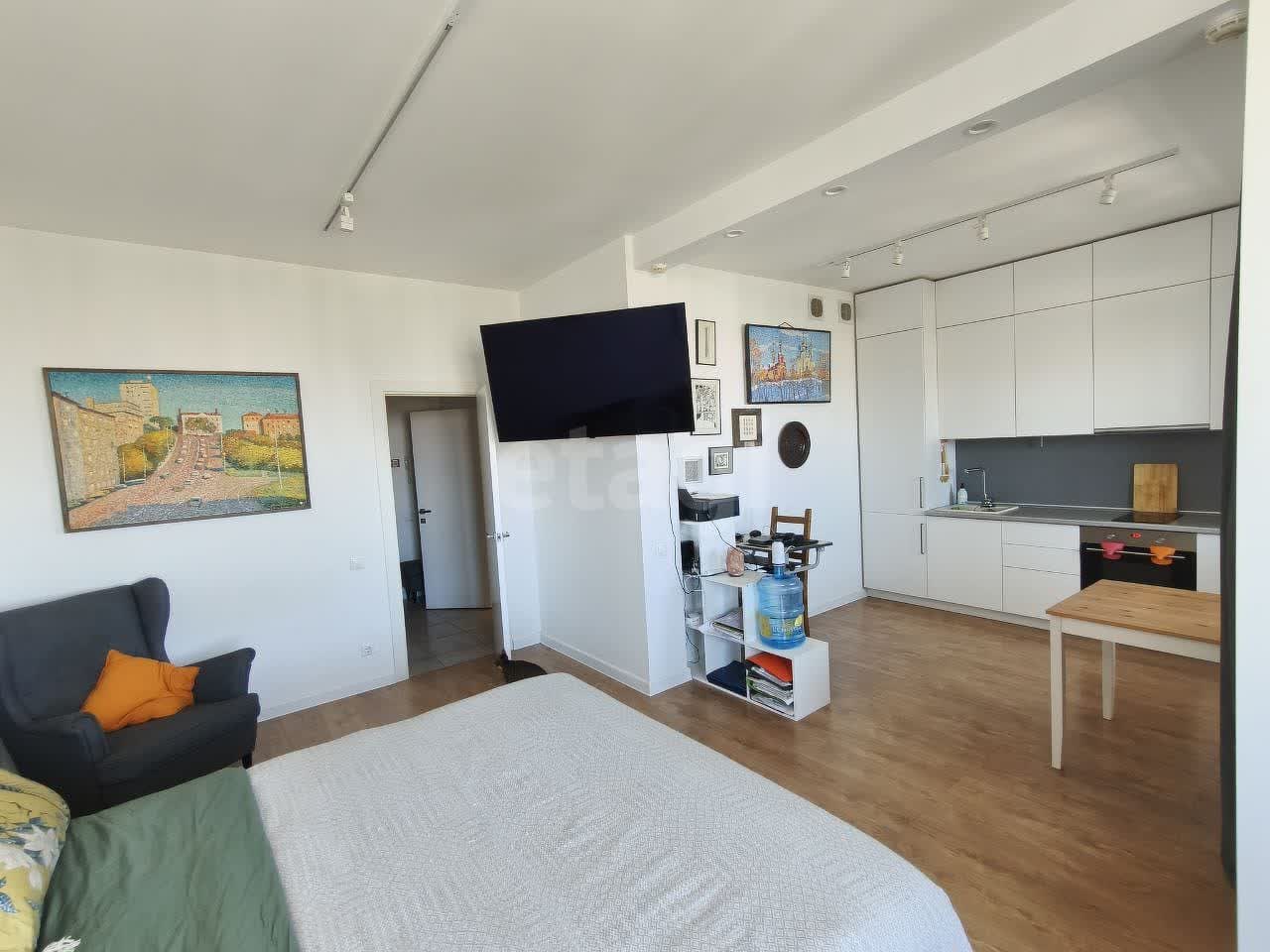 1 комн. квартира, 41.4 м², 36 этаж 