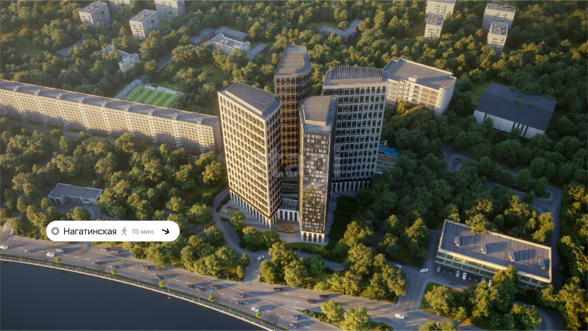 студия, 21.5 м², 19 этаж 
