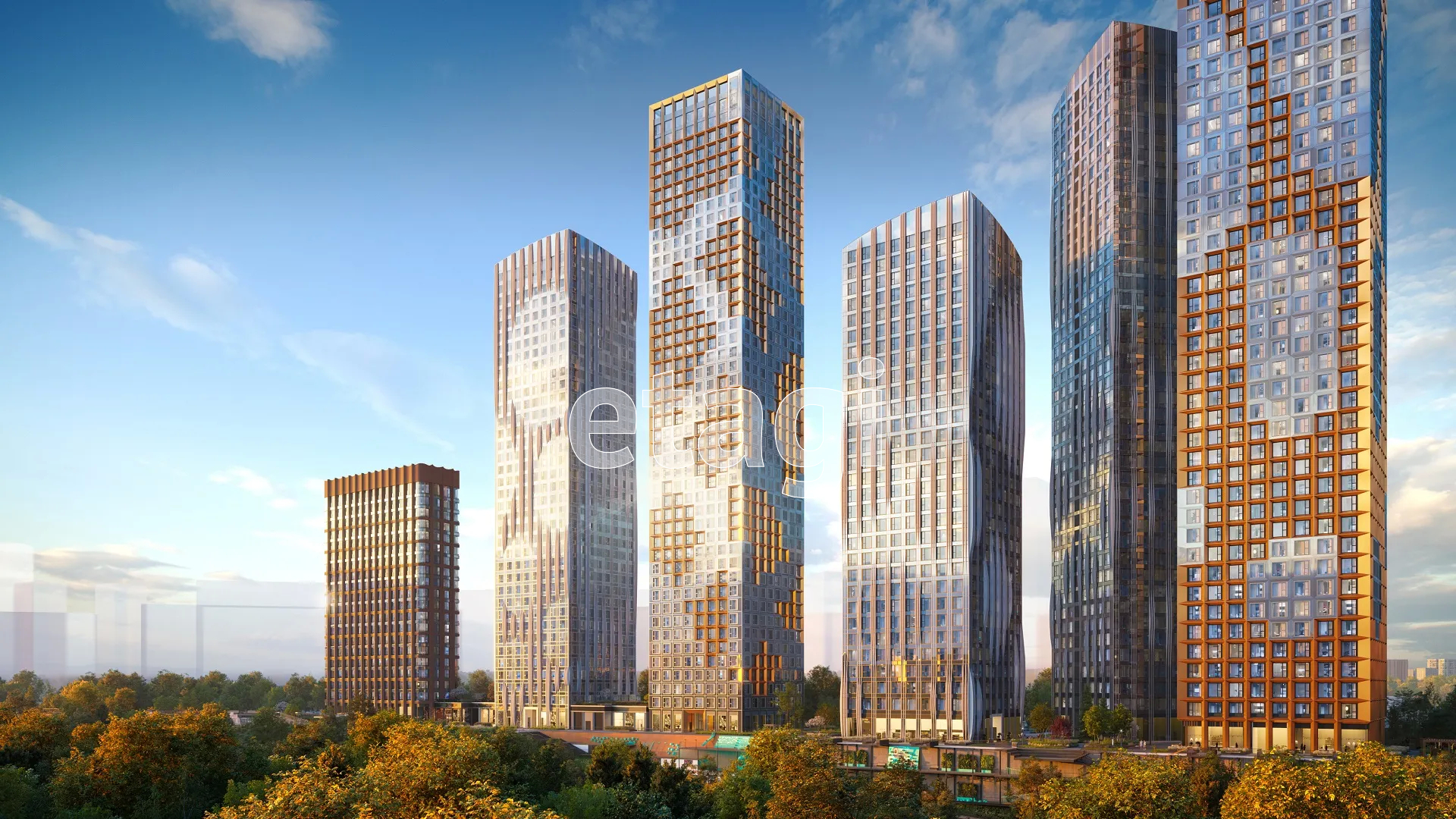 2 комн. квартира, 51.8 м², 29 этаж 