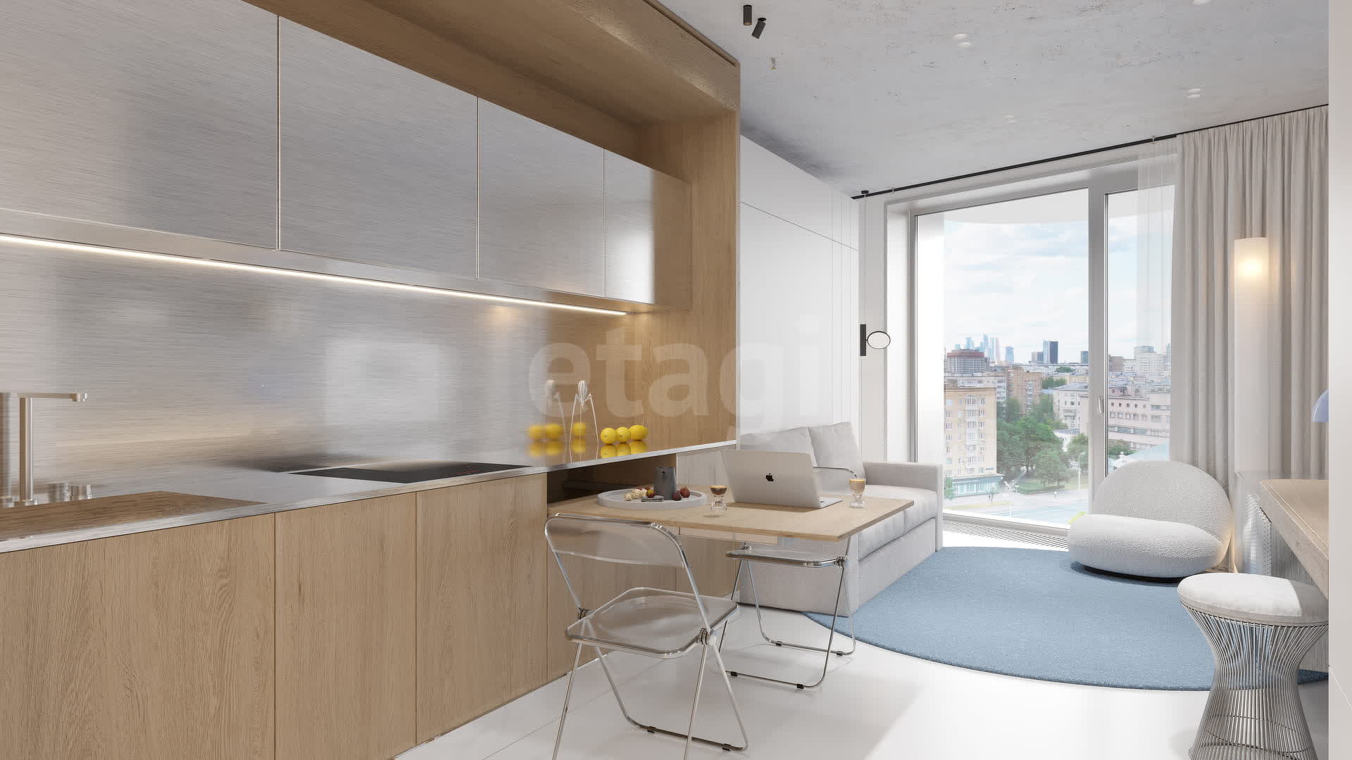 студия, 26.6 м², 3 этаж 