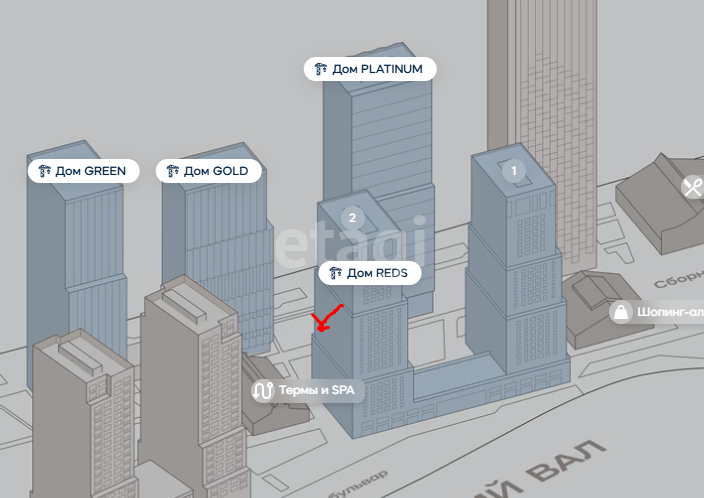 студия, 31.5 м², 4 этаж 