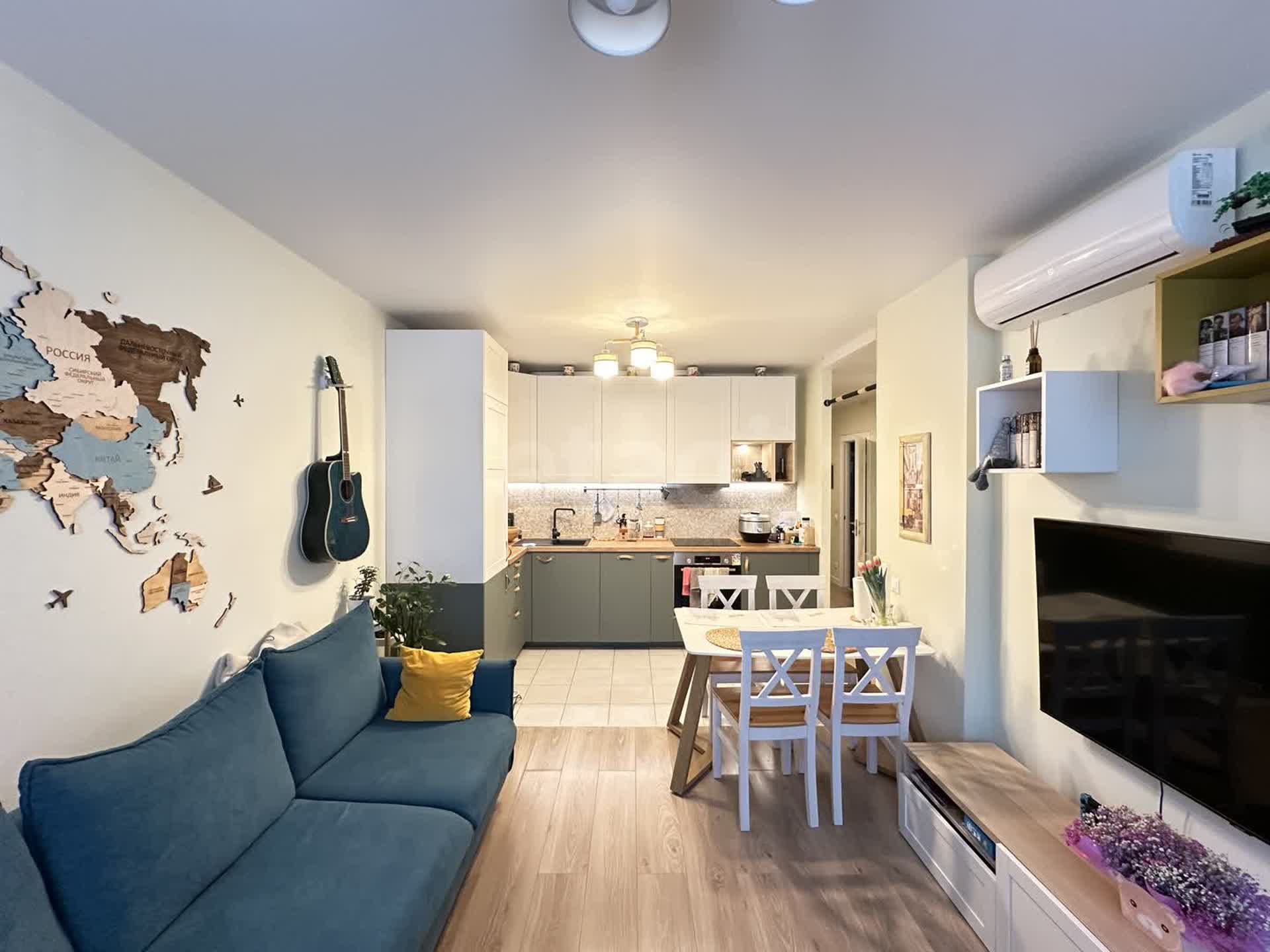 3 комн. квартира, 66 м², 3 этаж 