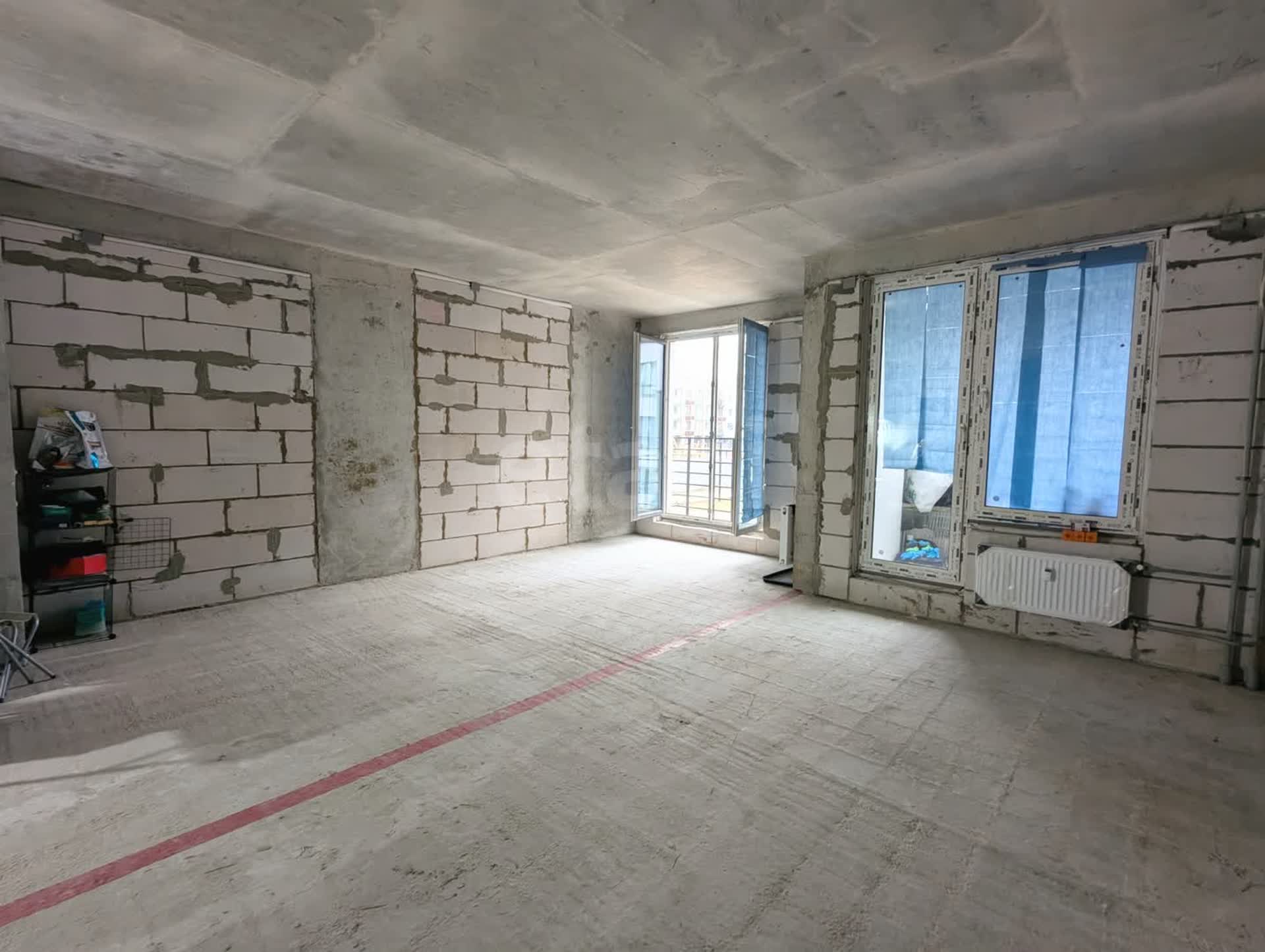 3 комн. квартира, 62.5 м², 2 этаж 