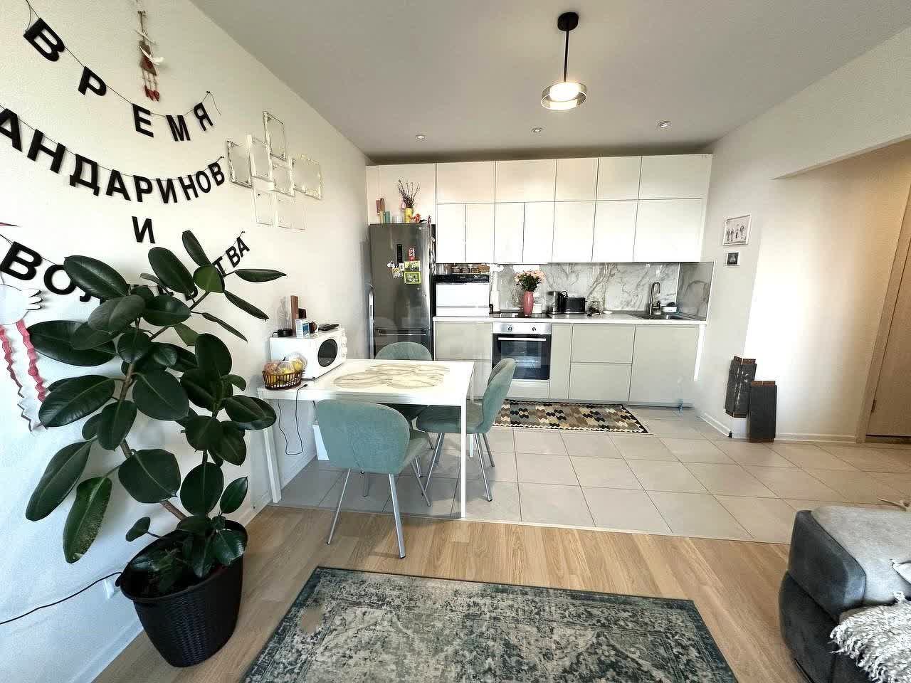 2 комн. квартира, 55.8 м², 22 этаж 
