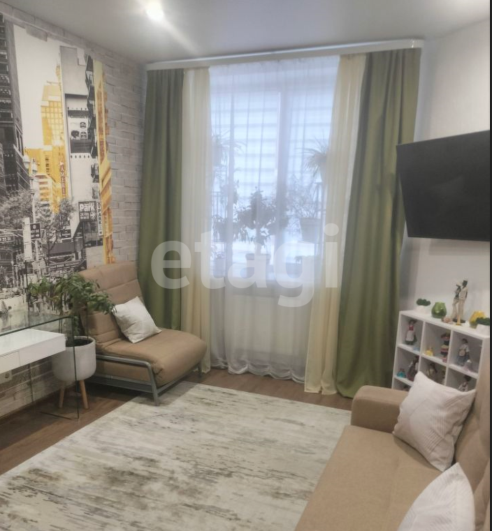 студия, 29 м², 3 этаж 