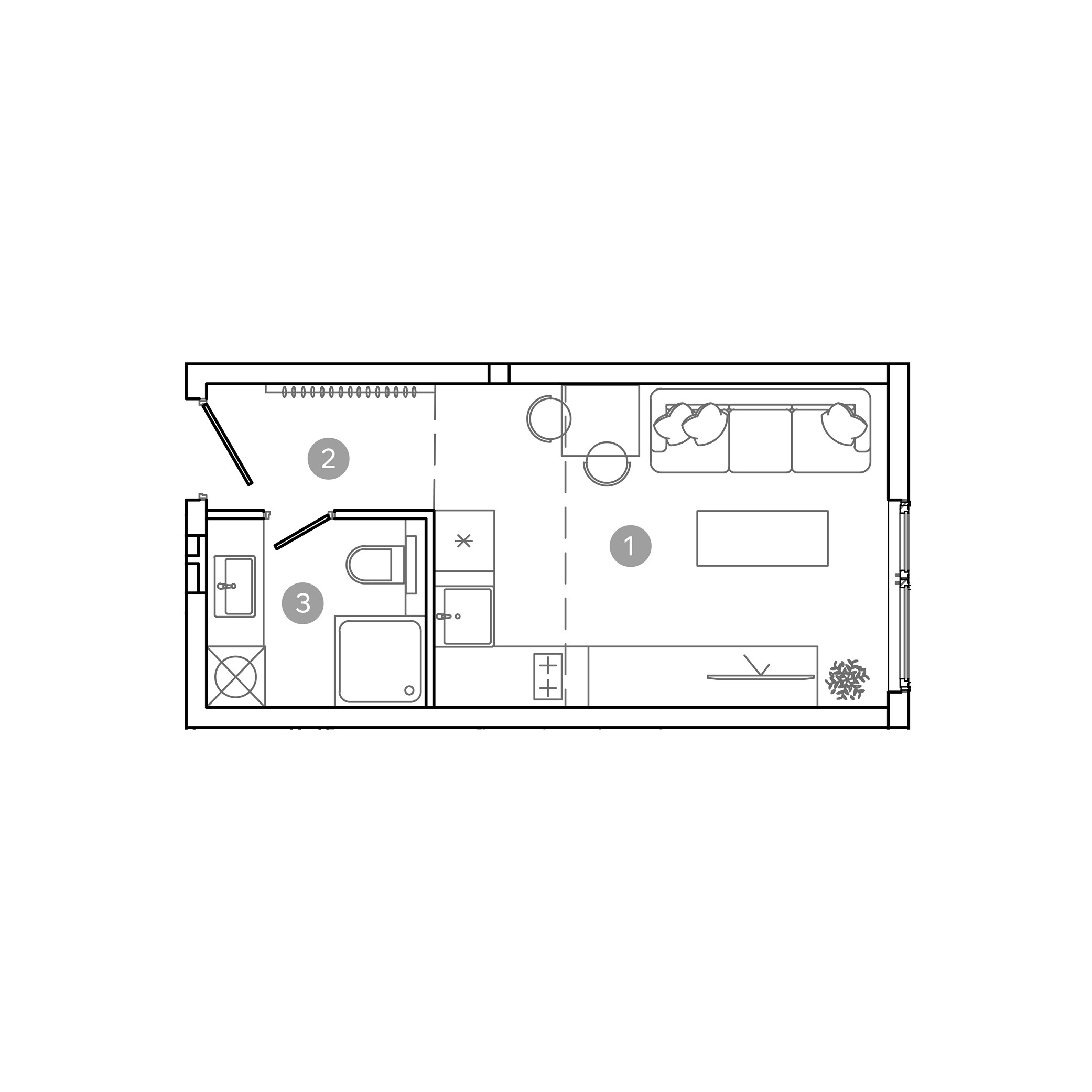 студия, 20.8 м², 13 этаж 