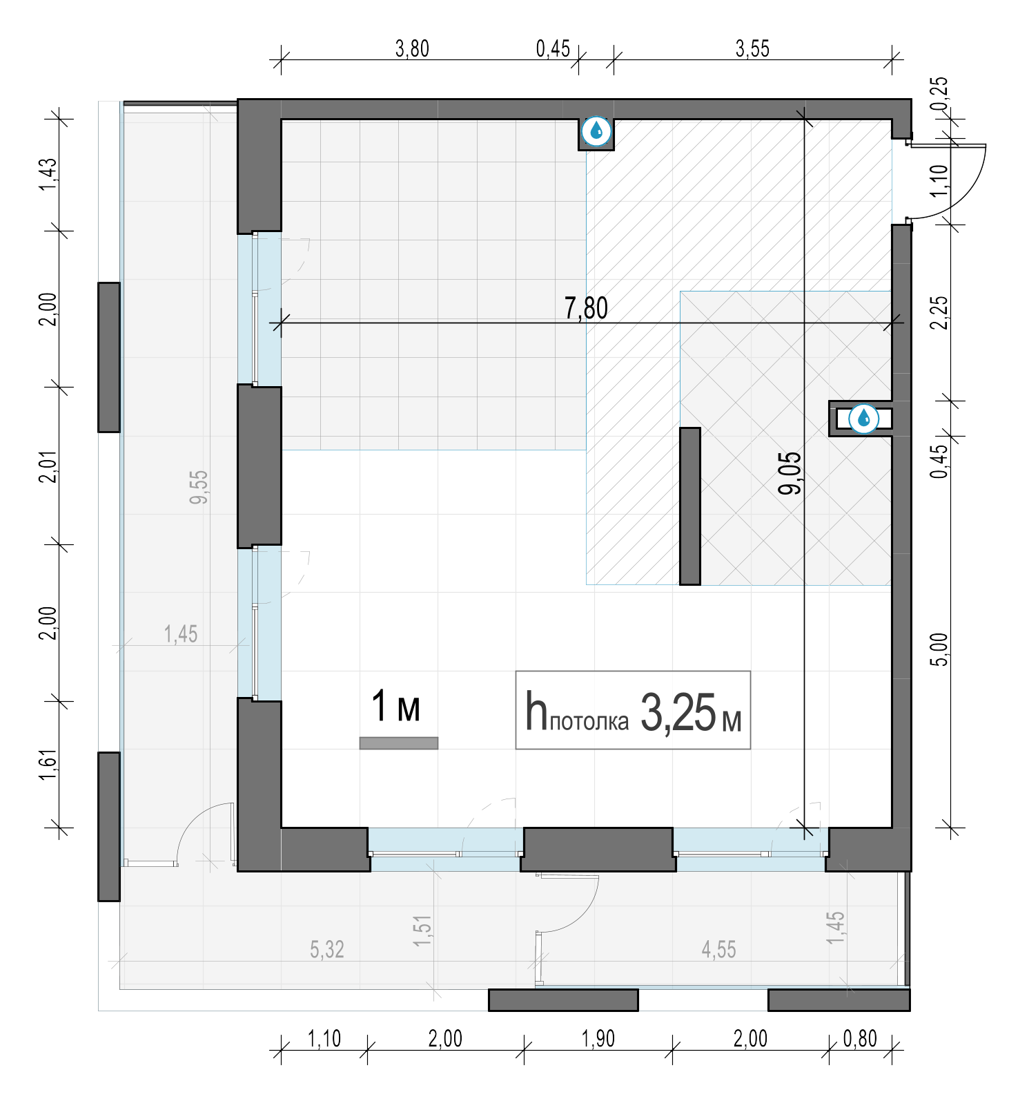 2 комн. квартира, 82.4 м², 4 этаж 
