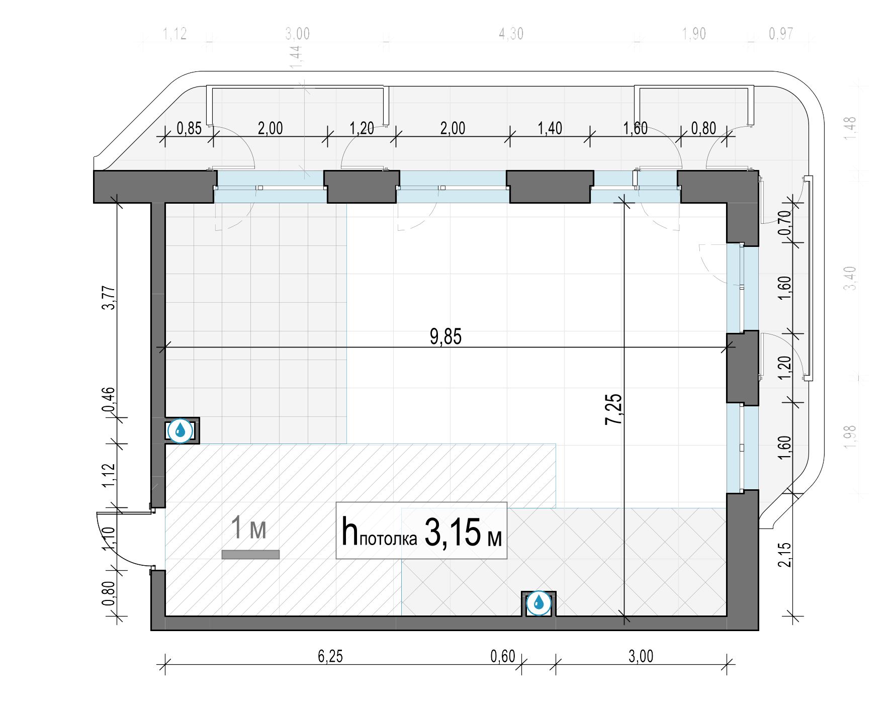 2 комн. квартира, 79.5 м², 10 этаж 