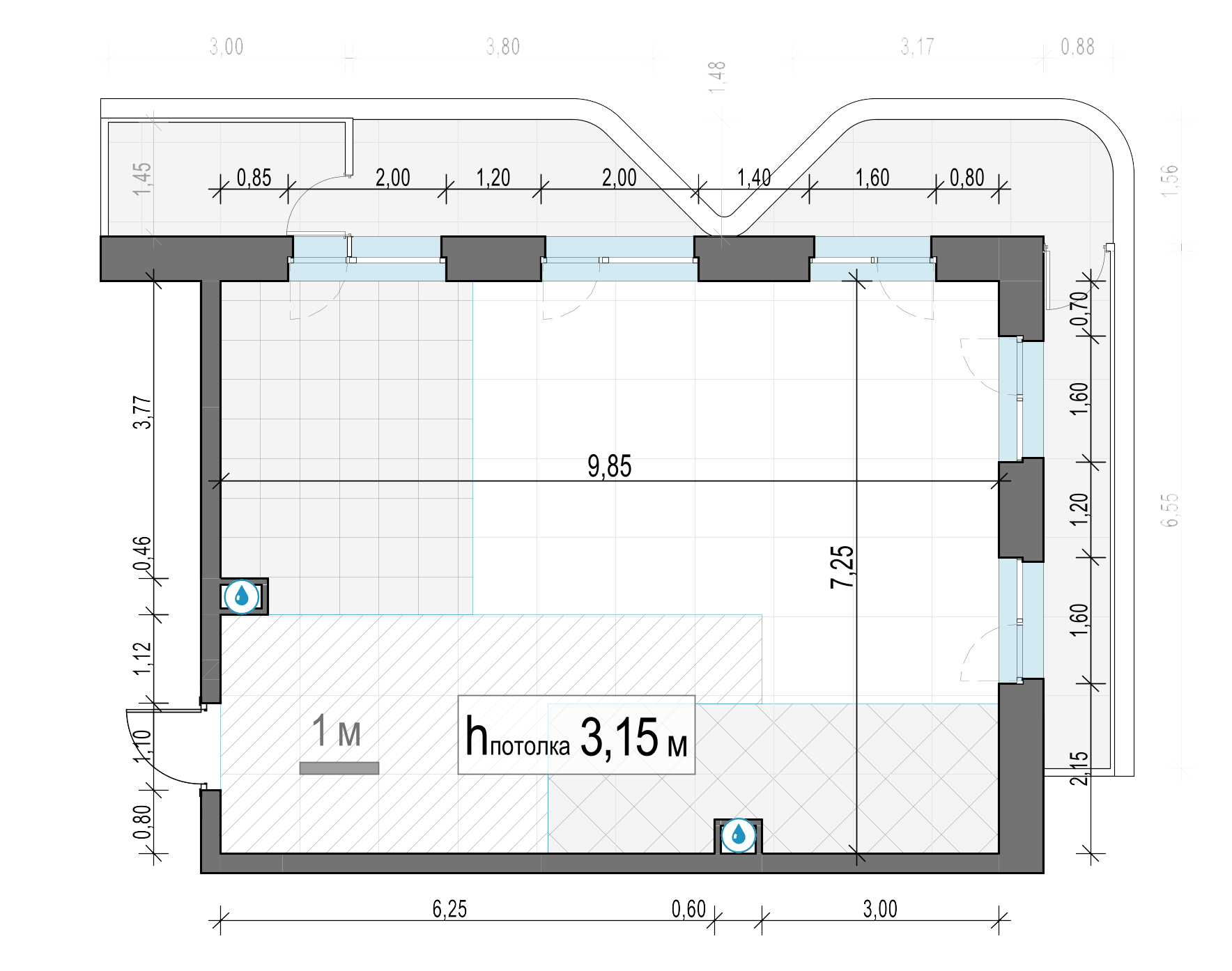 2 комн. квартира, 78.2 м², 17 этаж 