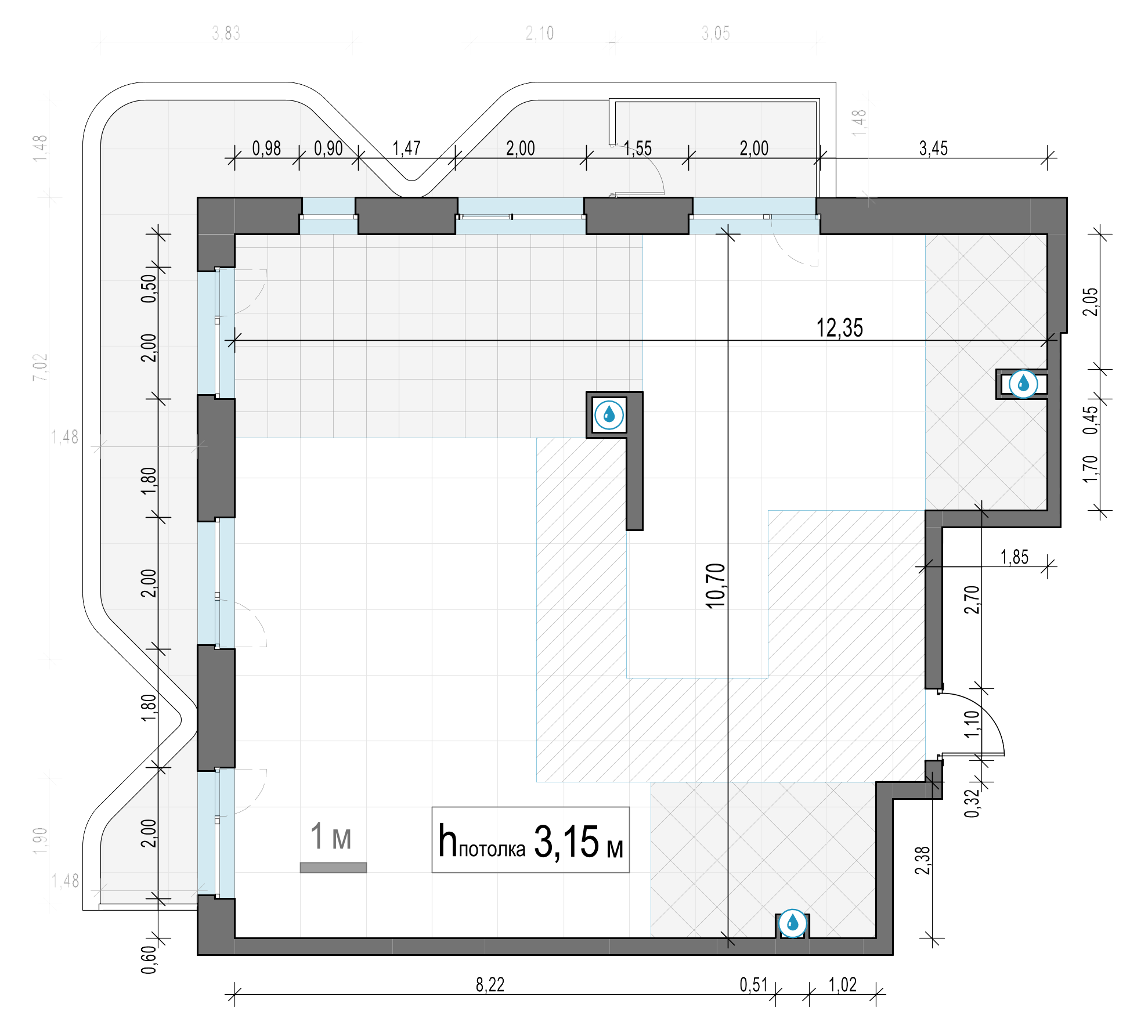 3 комн. квартира, 125.6 м², 7 этаж 