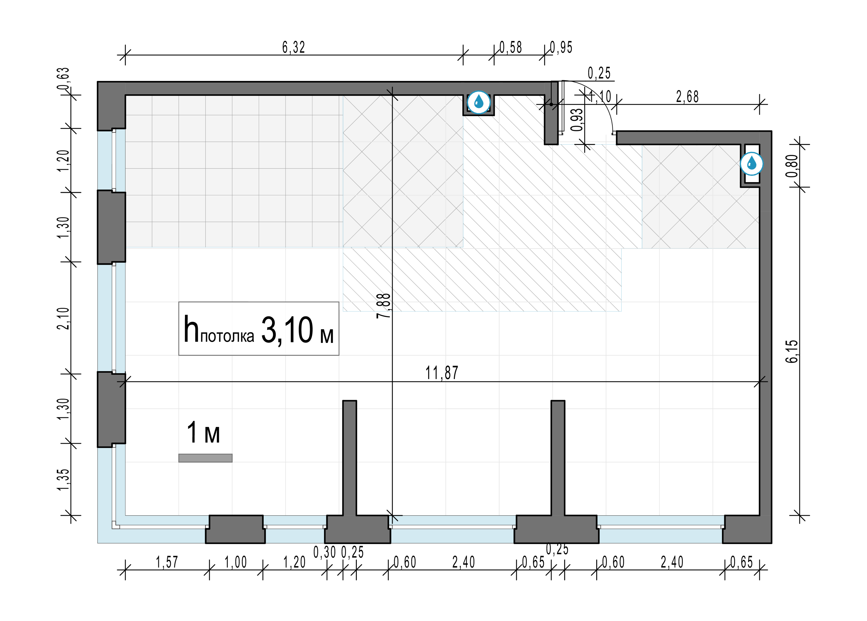 3 комн. квартира, 85.5 м², 2 этаж 
