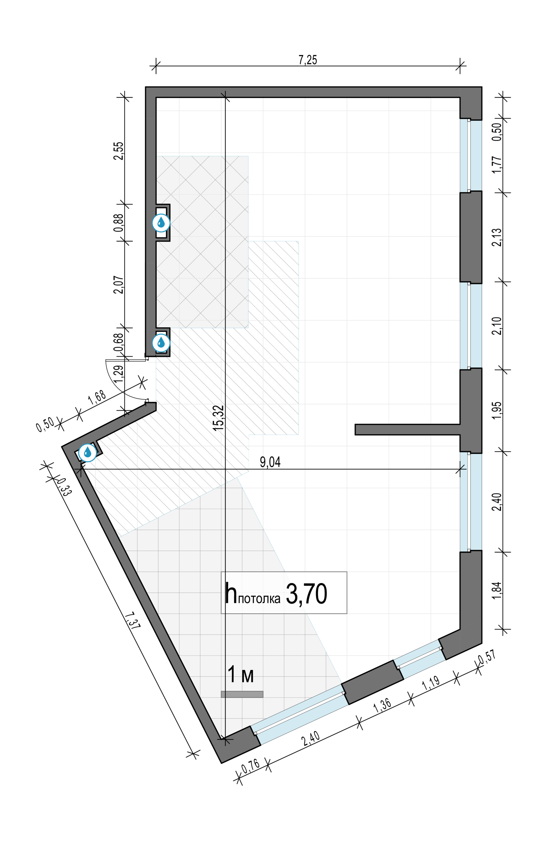 3 комн. квартира, 102.6 м², 13 этаж 