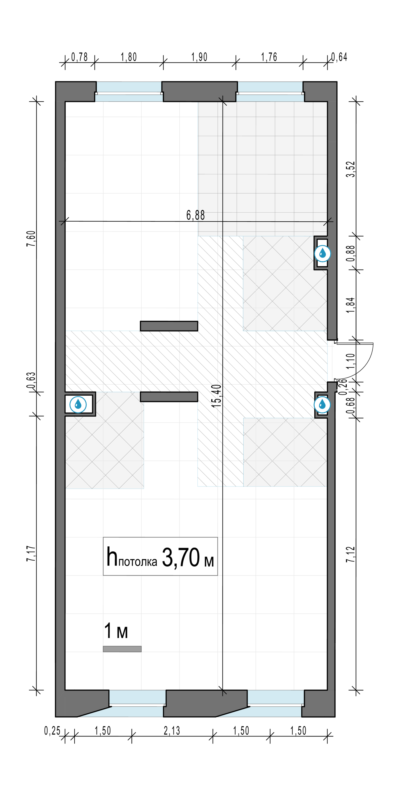 3 комн. квартира, 101.3 м², 12 этаж 