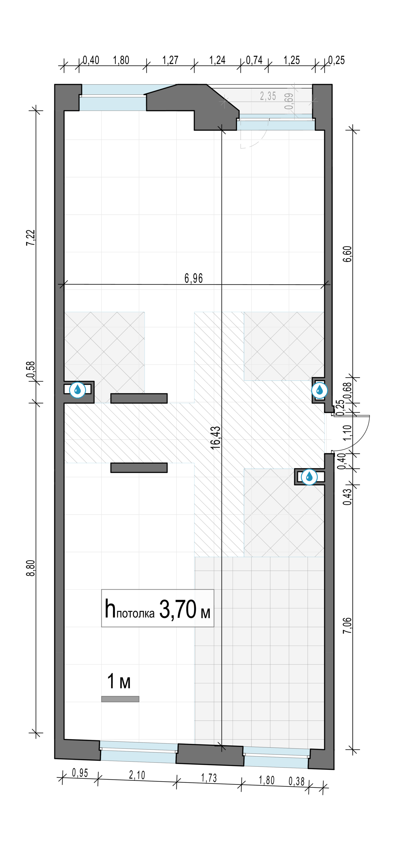 3 комн. квартира, 111.6 м², 14 этаж 