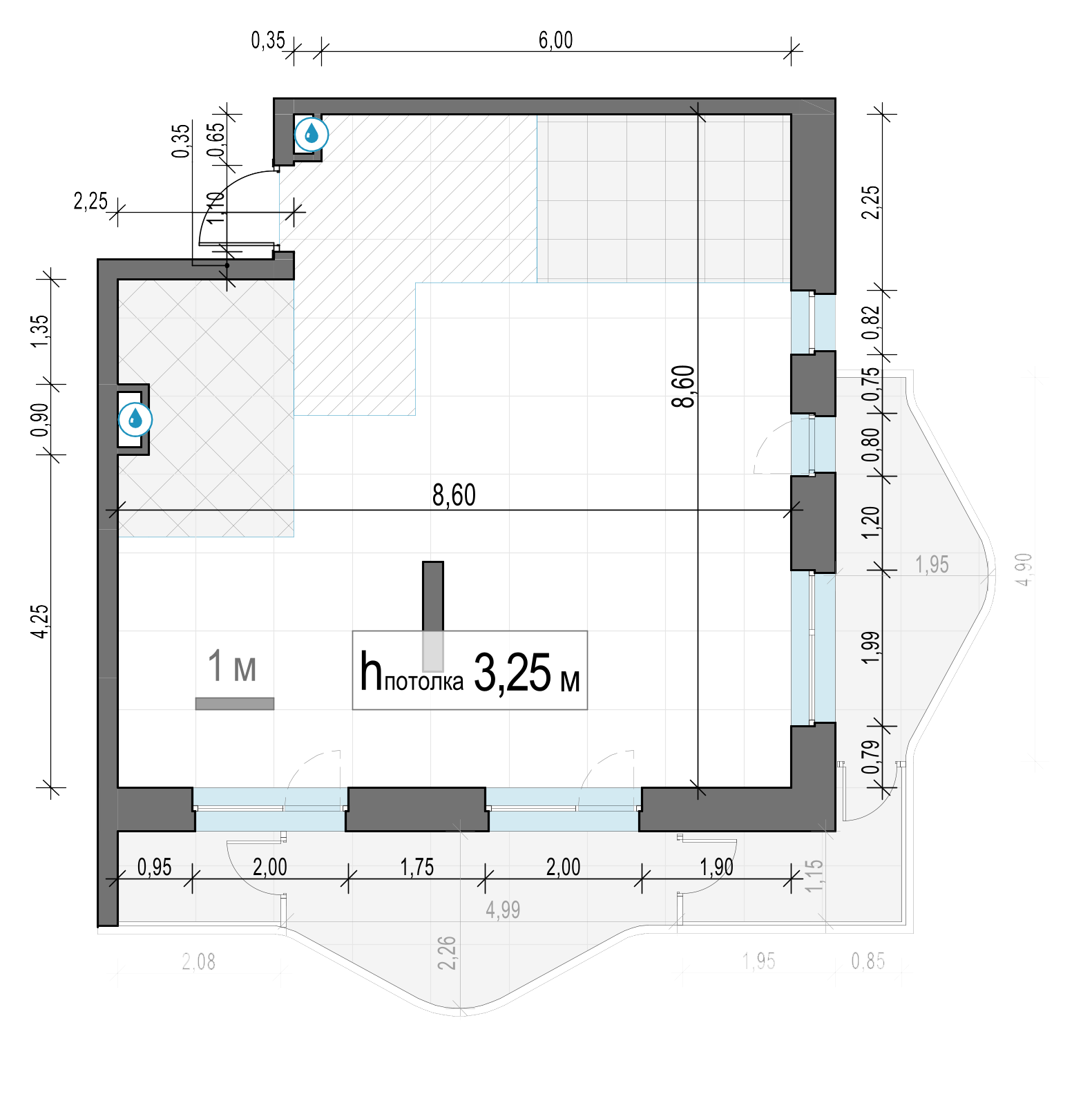 2 комн. квартира, 77.6 м², 10 этаж 