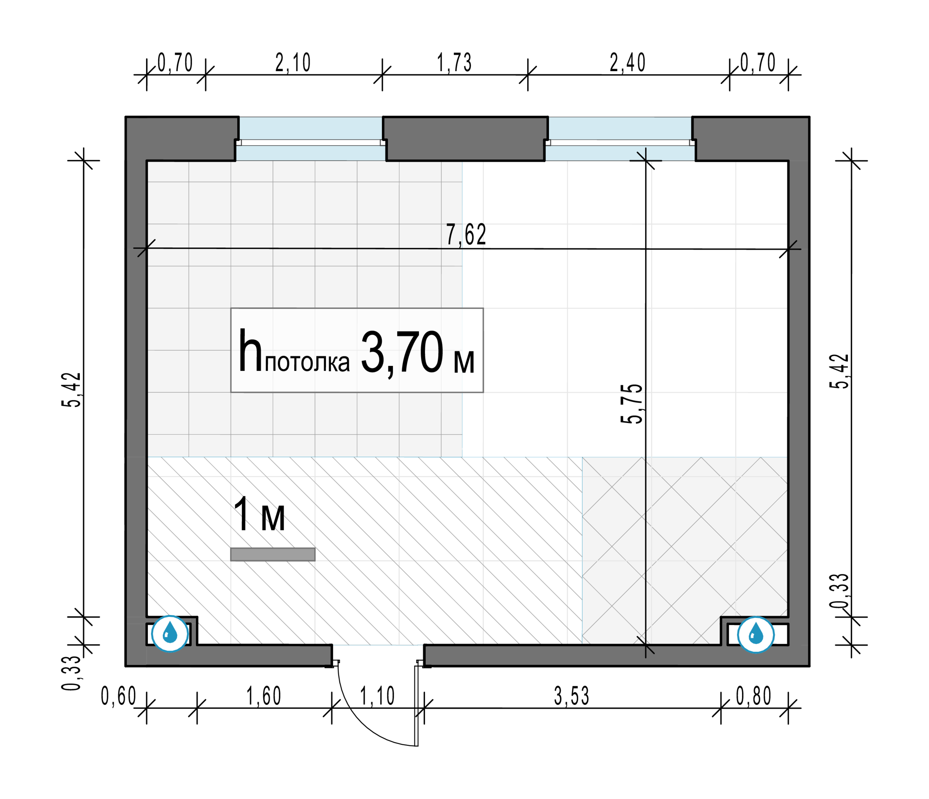 2 комн. квартира, 100.2 м², 16 этаж 
