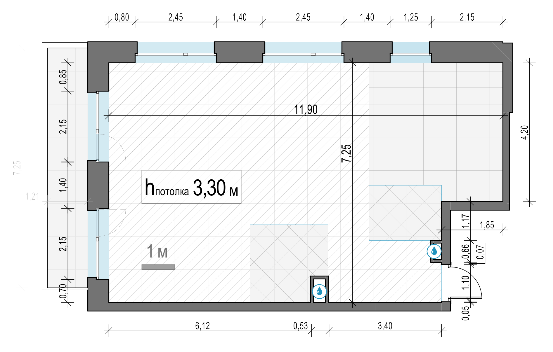 2 комн. квартира, 80.9 м², 2 этаж 