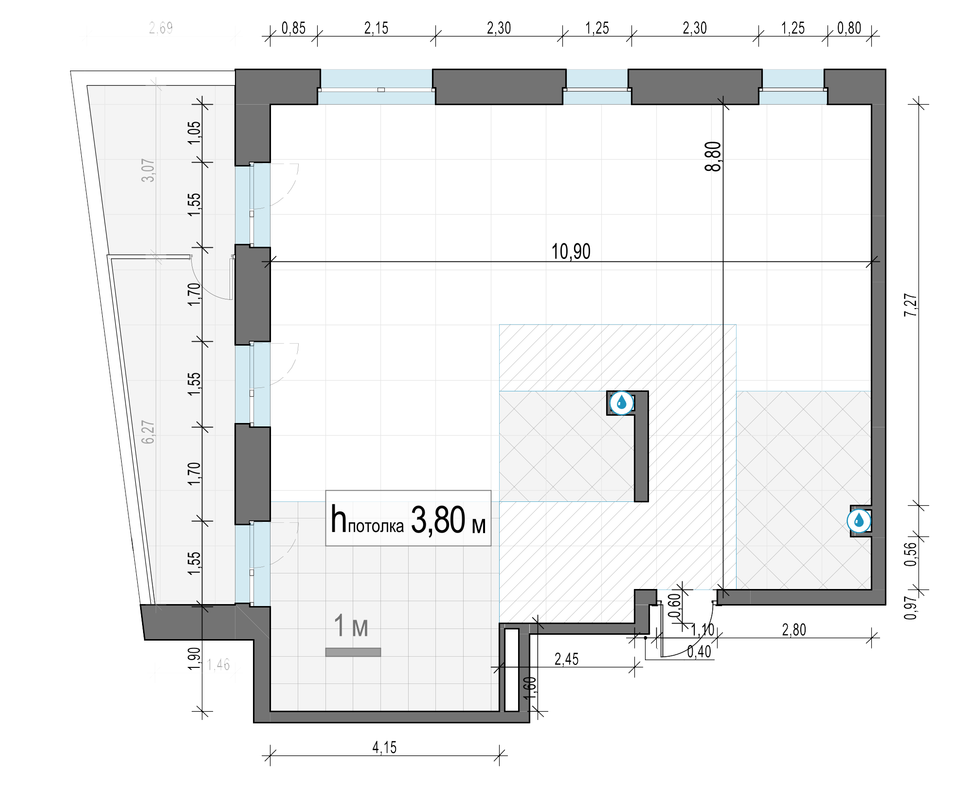 3 комн. квартира, 112.4 м², 18 этаж 