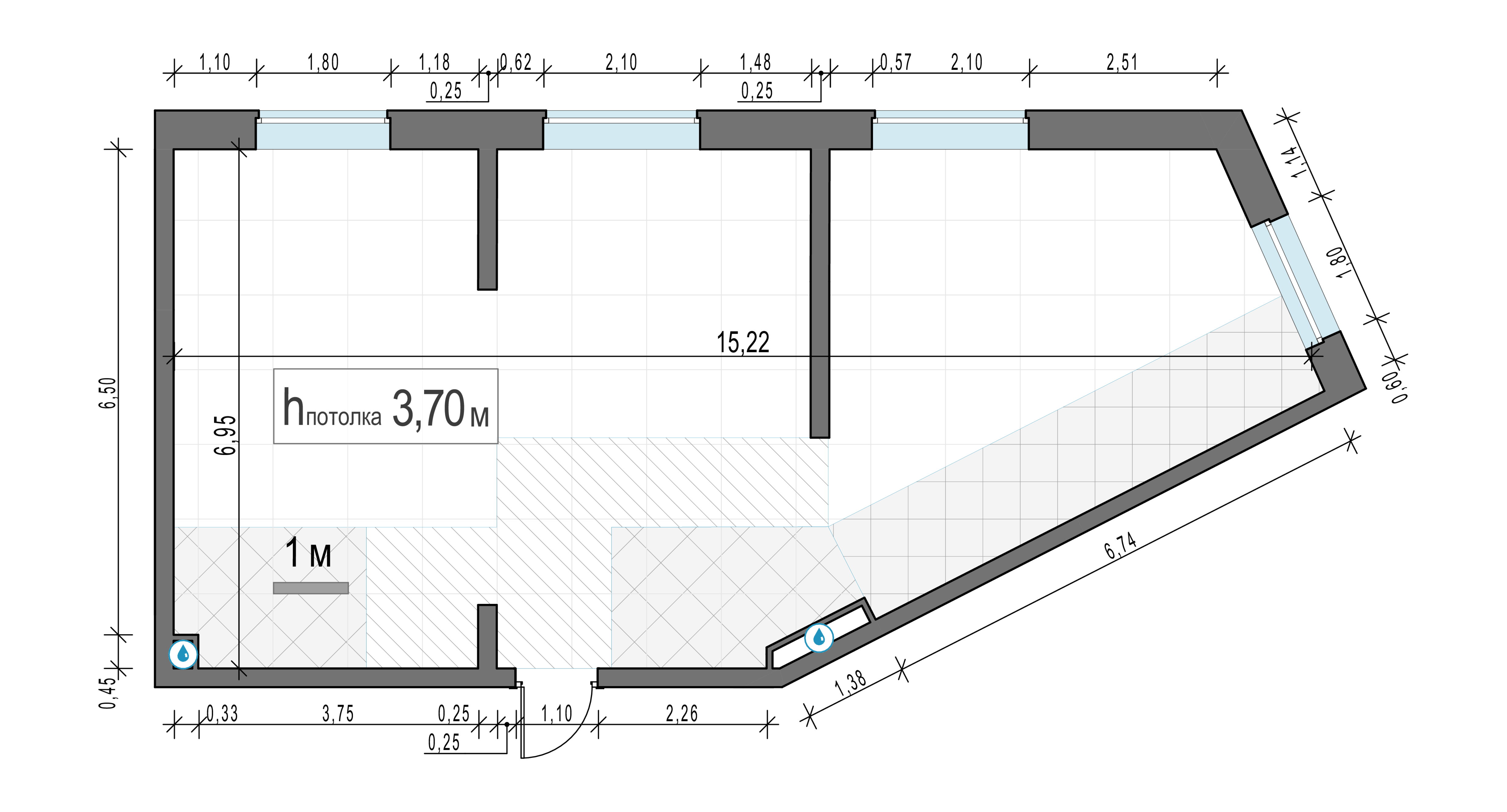 2 комн. квартира, 86.5 м², 14 этаж 